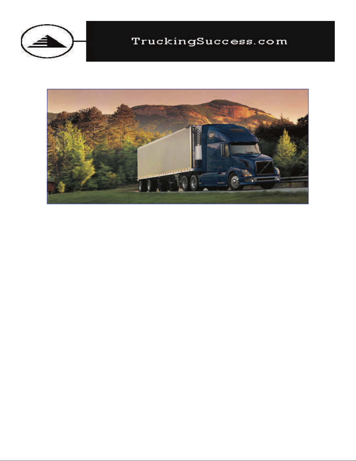 Business Plan Trucking