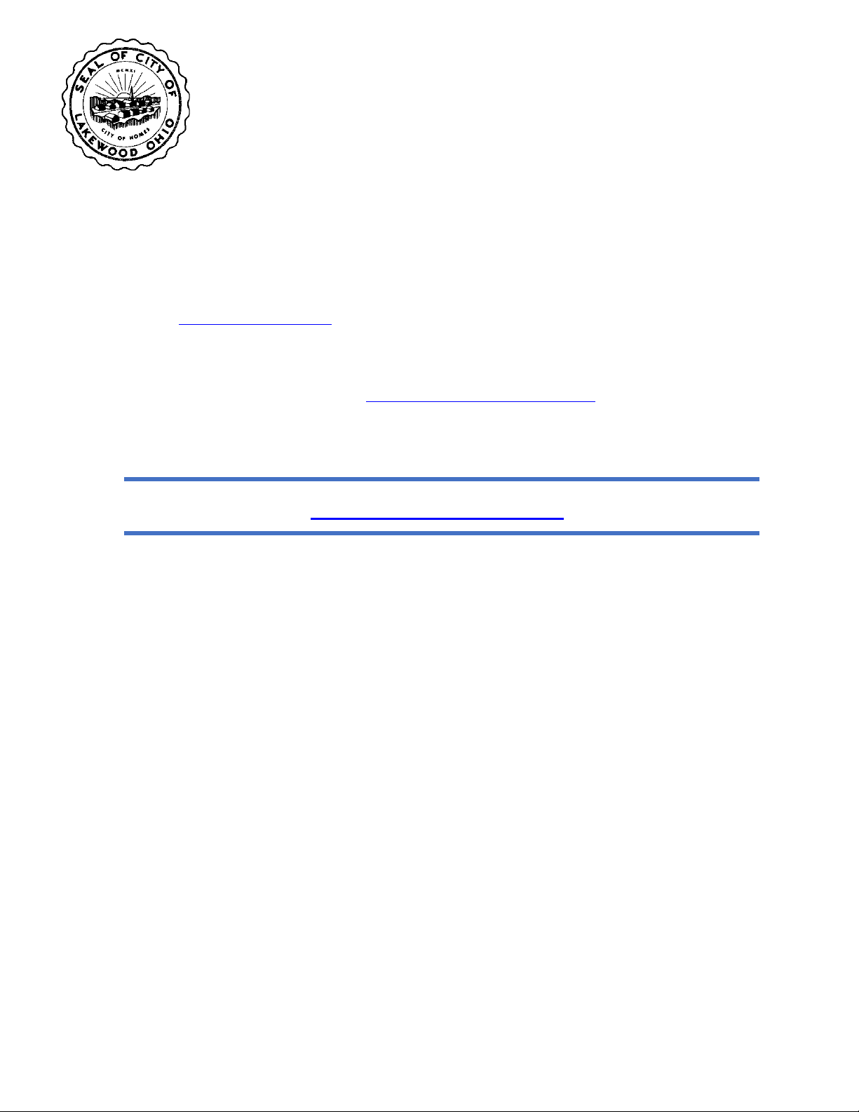 DOCKET OF A MEETING OF LAKEWOOD CITY COUNCIL COUNCIL CHAMBERS