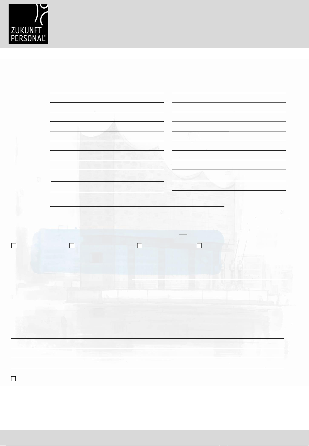 Booking form individual