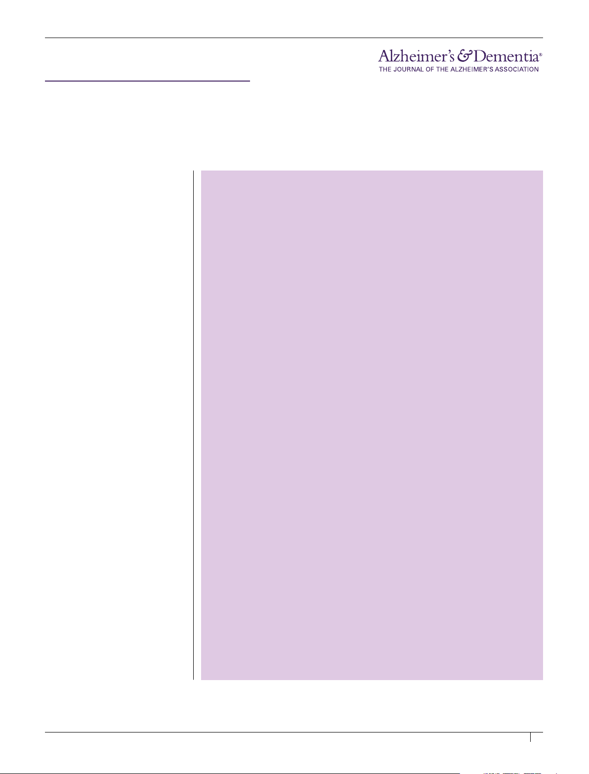 2023 Alzheimer's disease facts and figures