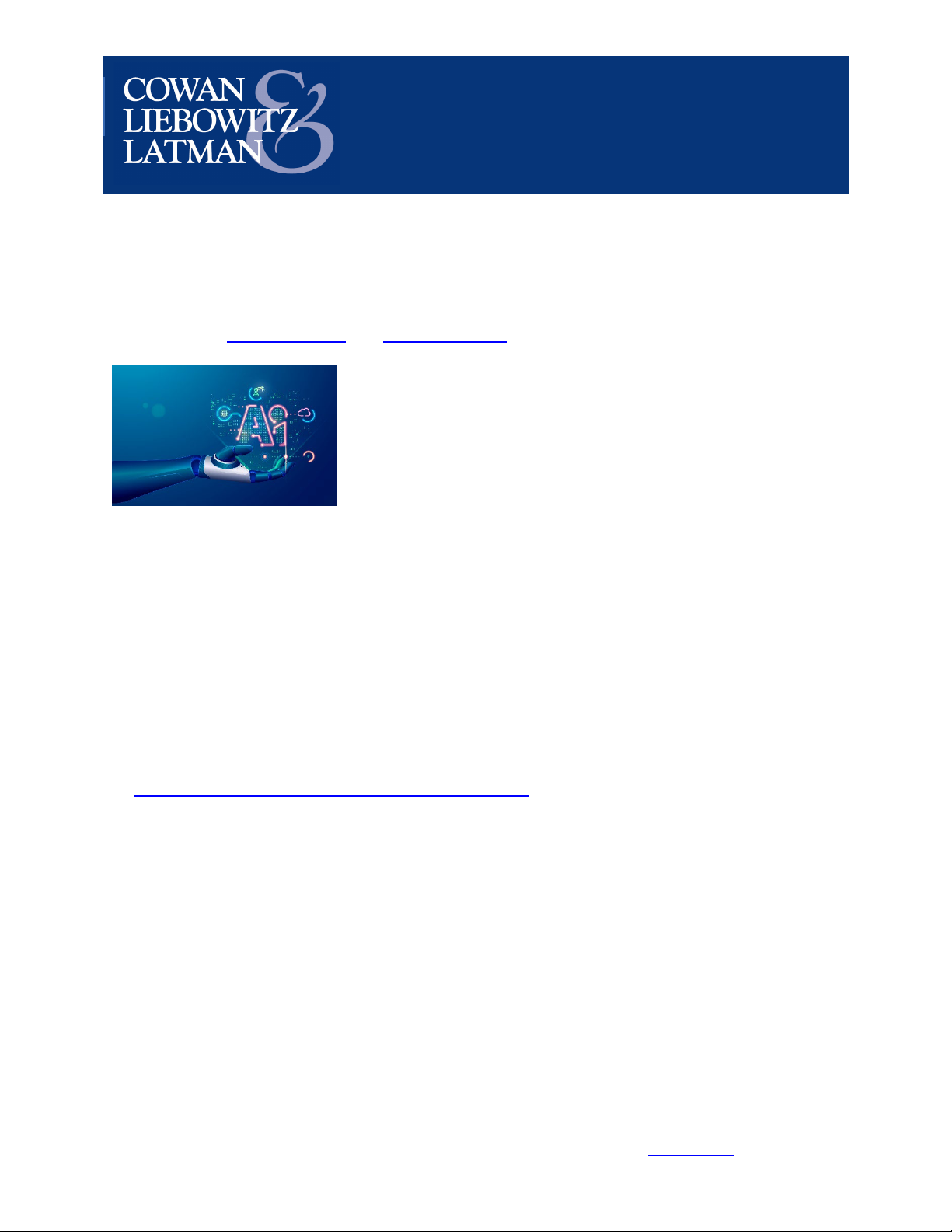 Advertising Law Alert: How Brands Can Identify and Mitigate AI-Related Risks in Advertising Campaigns