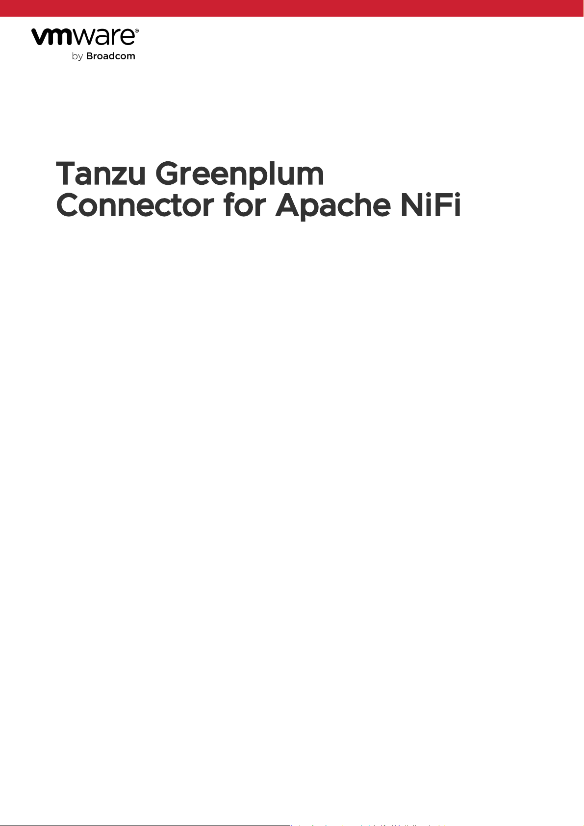 Tanzu Greenplum Connector for Apache NiFi