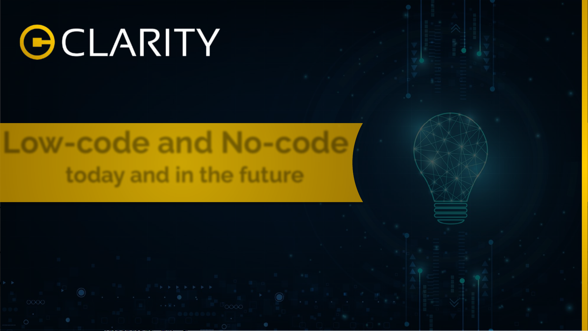 Low-code and No-code today and in the future