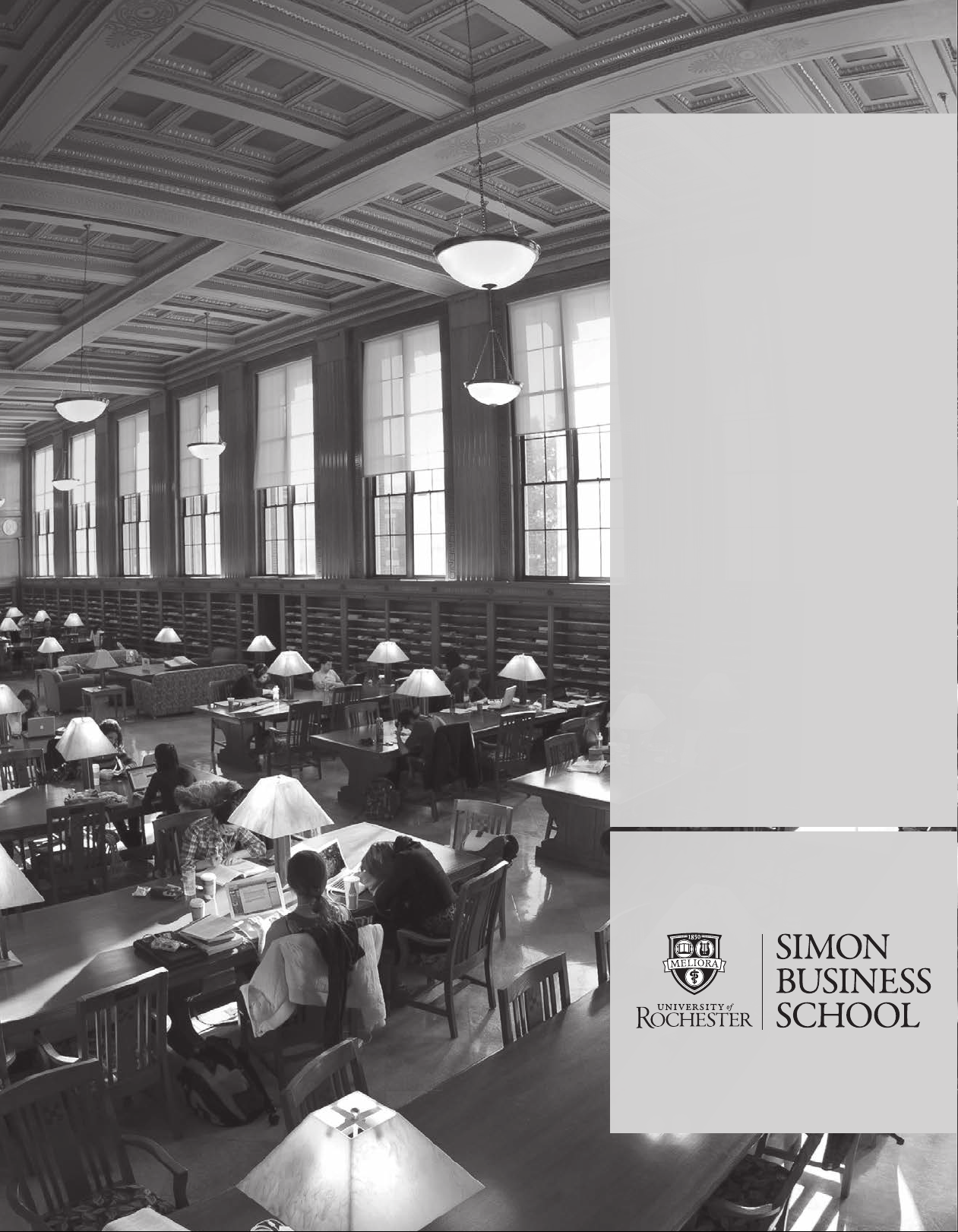 Simon Business School Course Catalog 2017-2018