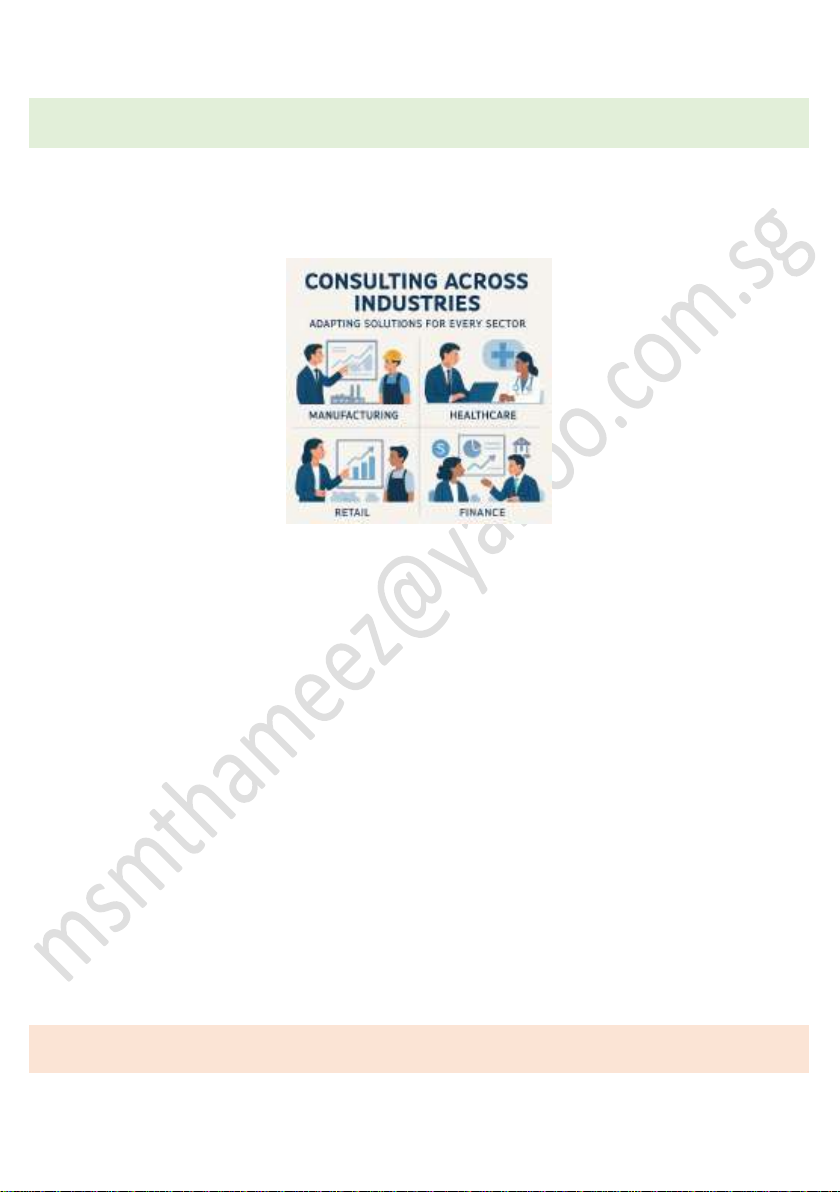 Consulting Across Industries: Adapting Solutions for Every Sector