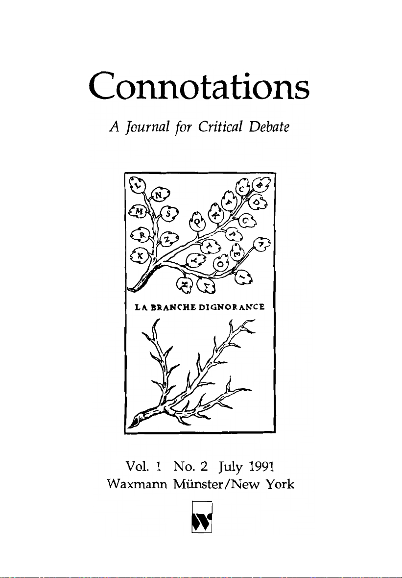 Connotations: A Journal for Critical Debate