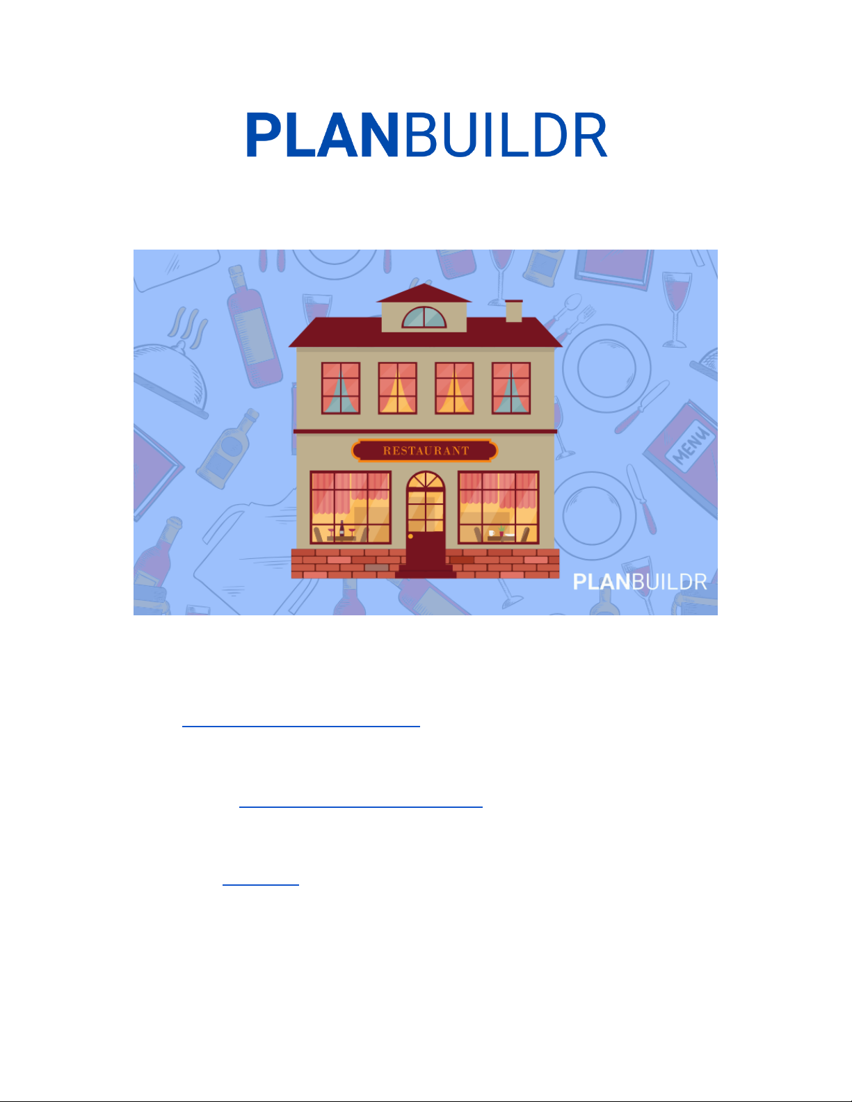 PLANBUILD R'S SMALL RESTAURANT BUSINESS PLAN PDF