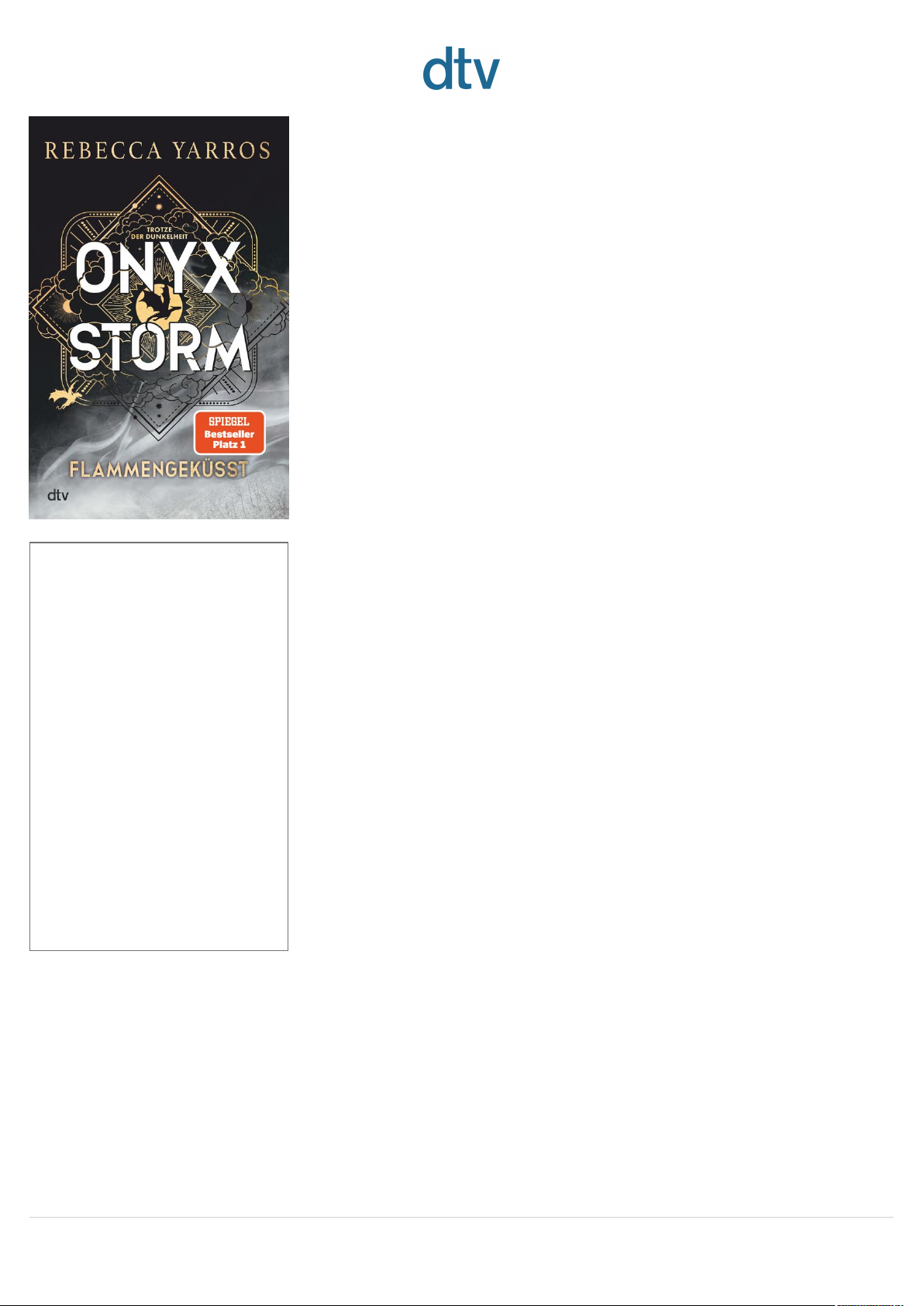 Onyx Storm – Flammengeküsst