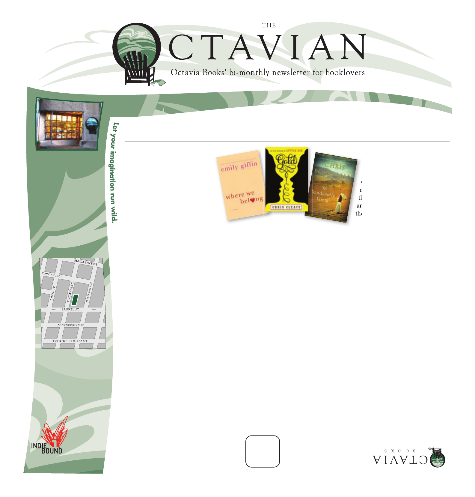 The Octavian: Octavia Books' bi-monthly newsletter for booklovers
