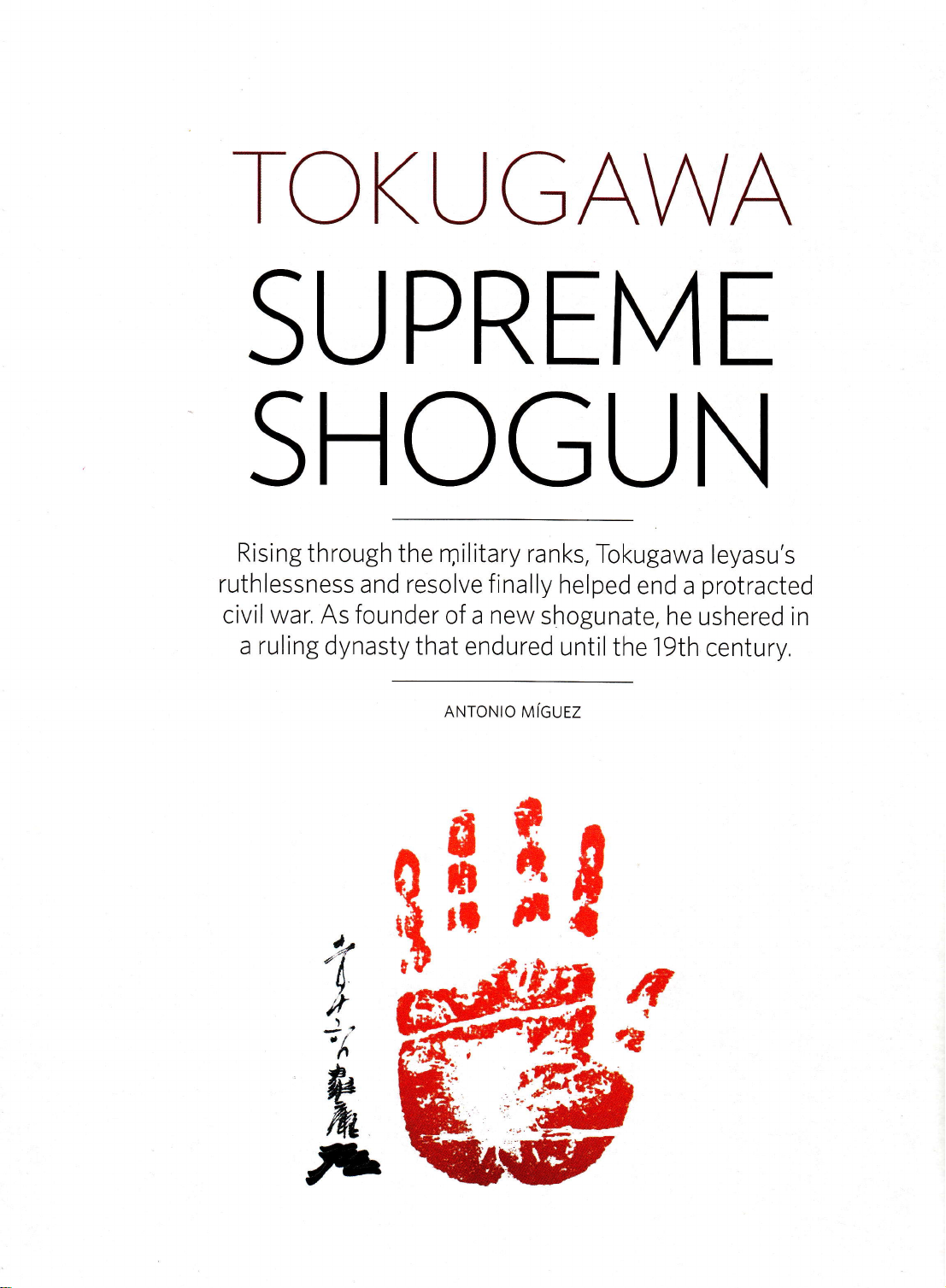 TOKUGAWA SUPREME SHOGUN