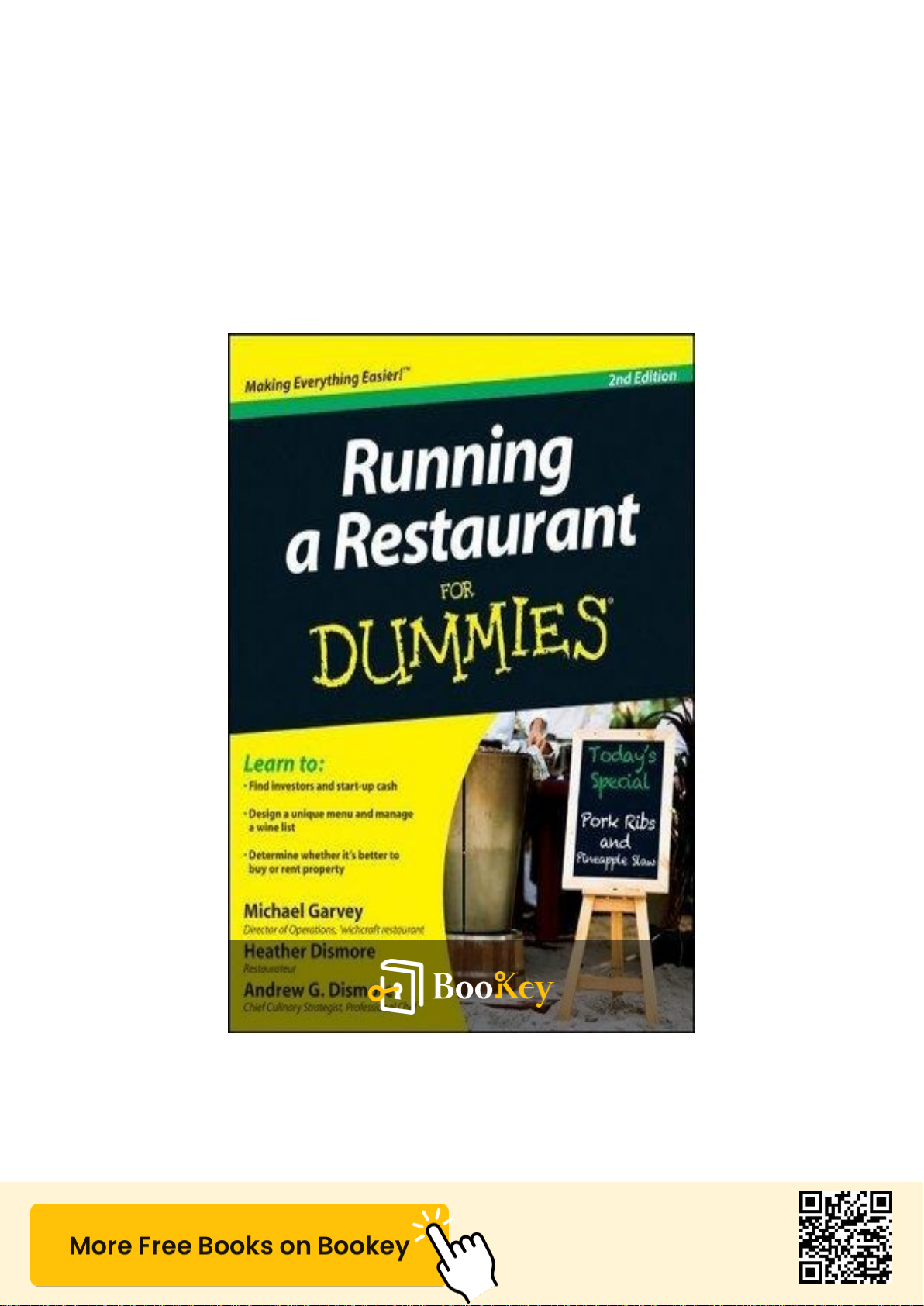Running A Restaurant For Dummies PDF