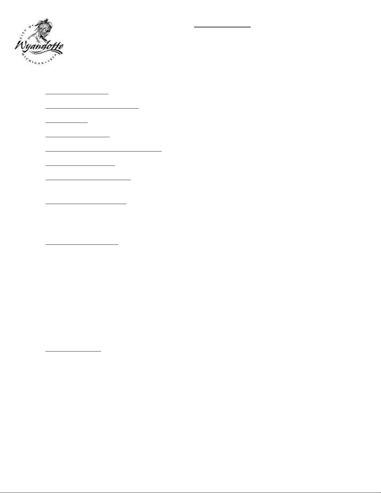 AGENDA