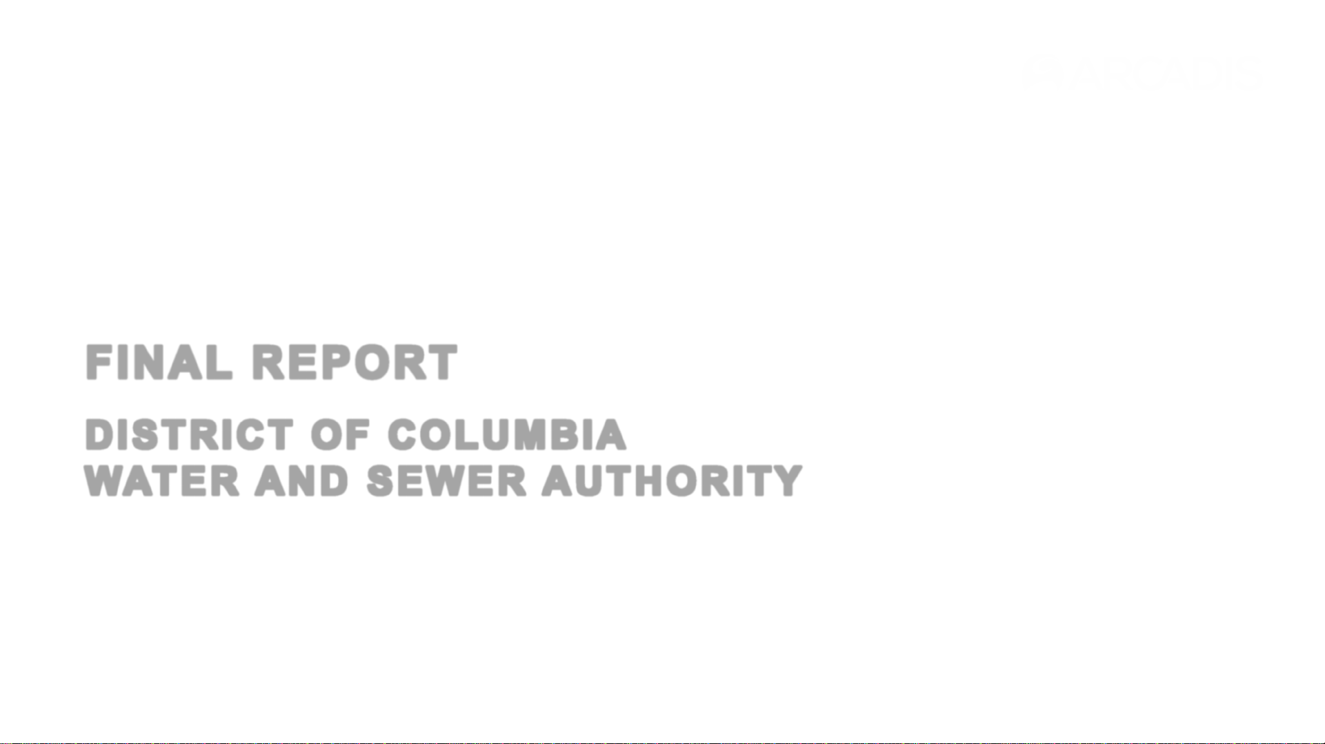 FINAL REPORT: DISTRICT OF COLUMBIA WATER AND SEWER AUTHORITY INDEPENDENT REVIEW OF THE PROPOSED BUDGET AND RATES FOR FY2025 AND FY2026