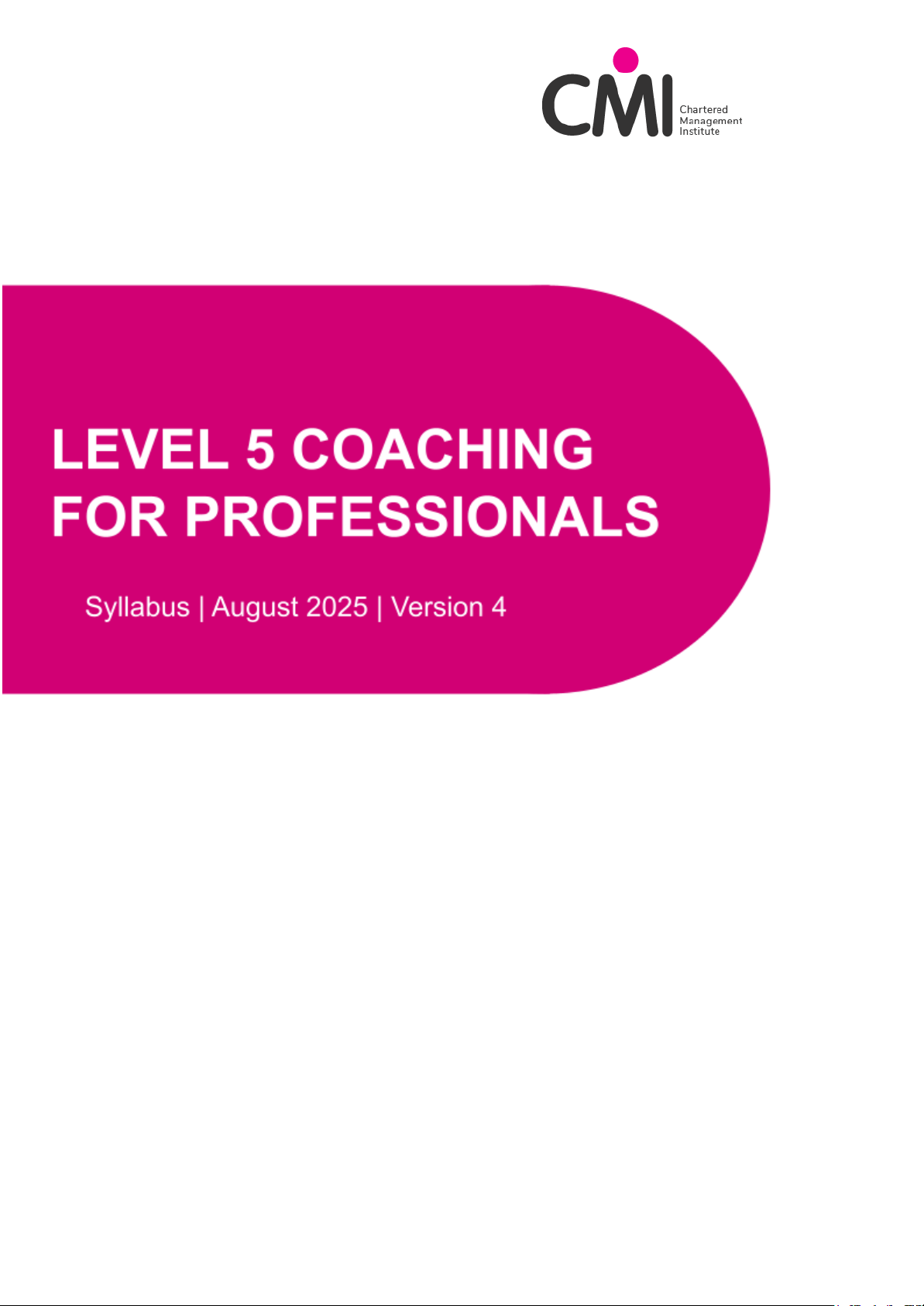 LEVEL 5 COACHING FOR PROFESSIONALS