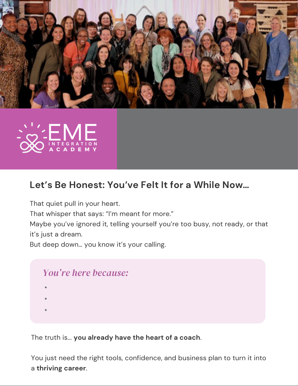 Become a Certified Life Coach. Transform Lives. Live Your Purpose.