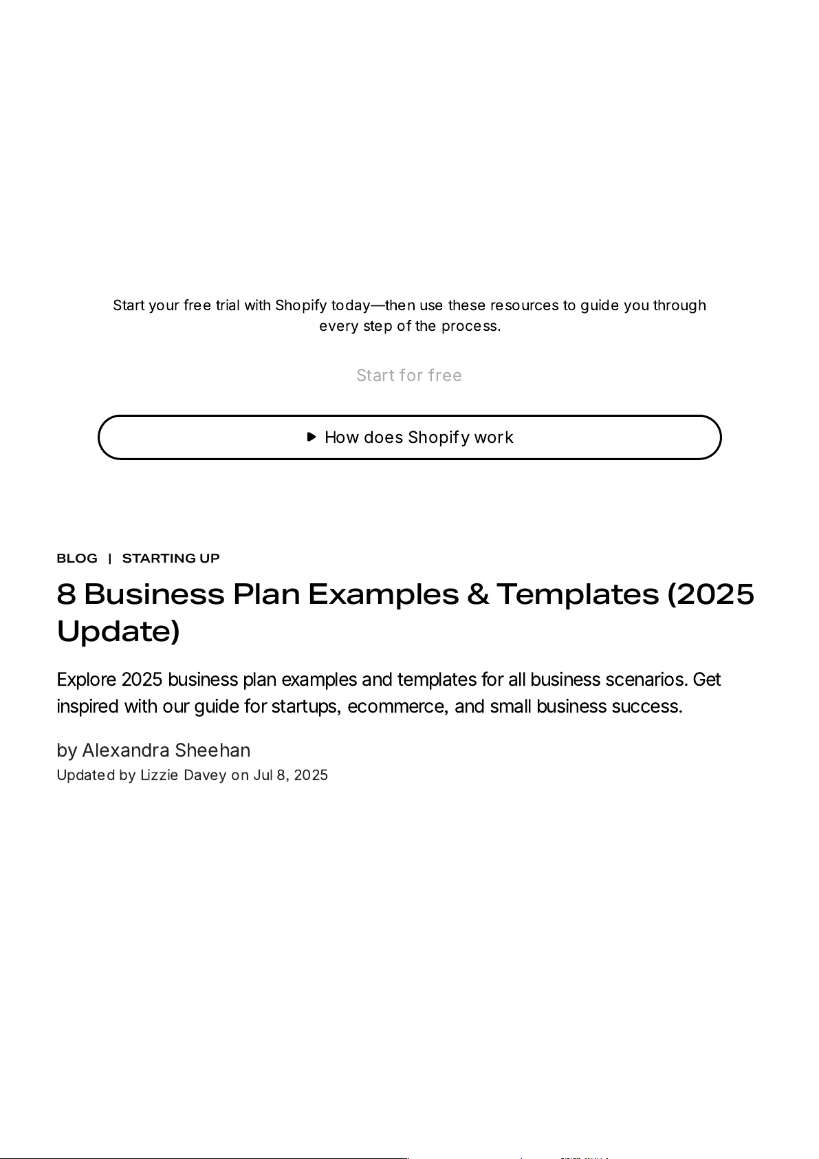 8 Business Plan Examples & Templates (2025 Update)