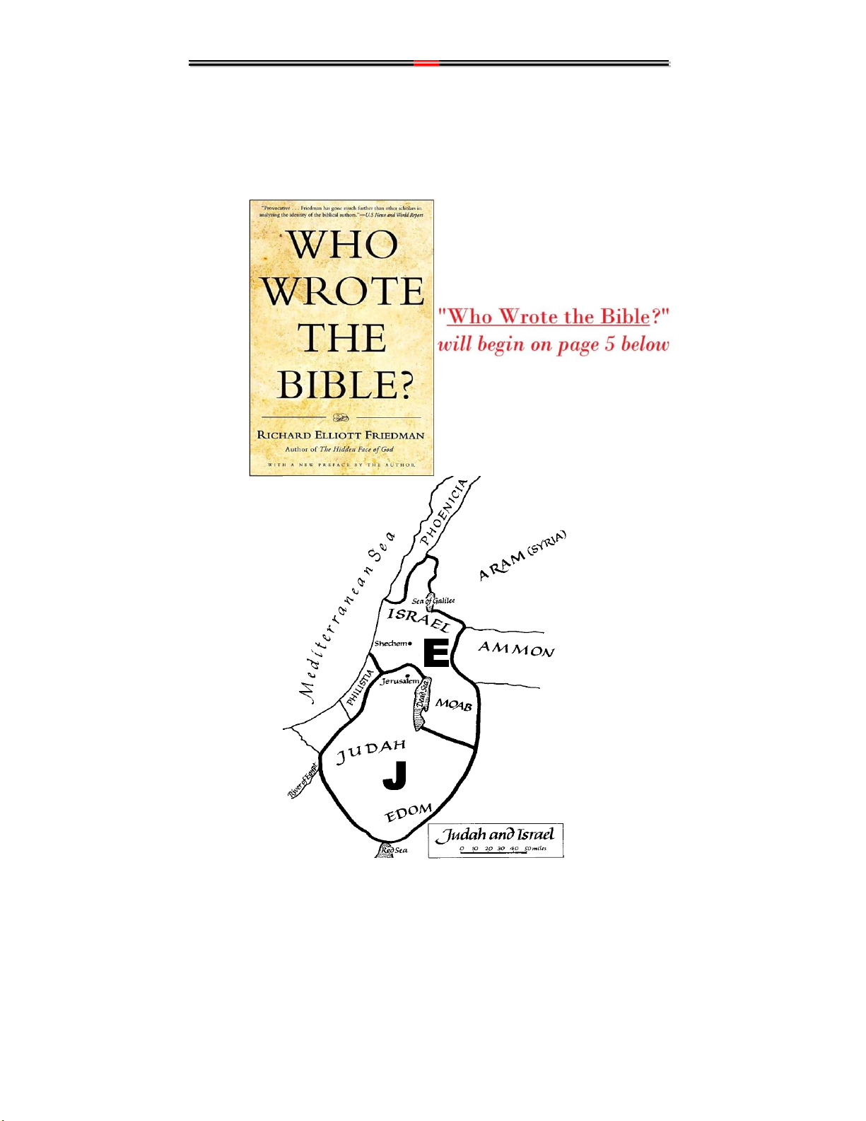 Genesis has 2 Creation Stories: J and E