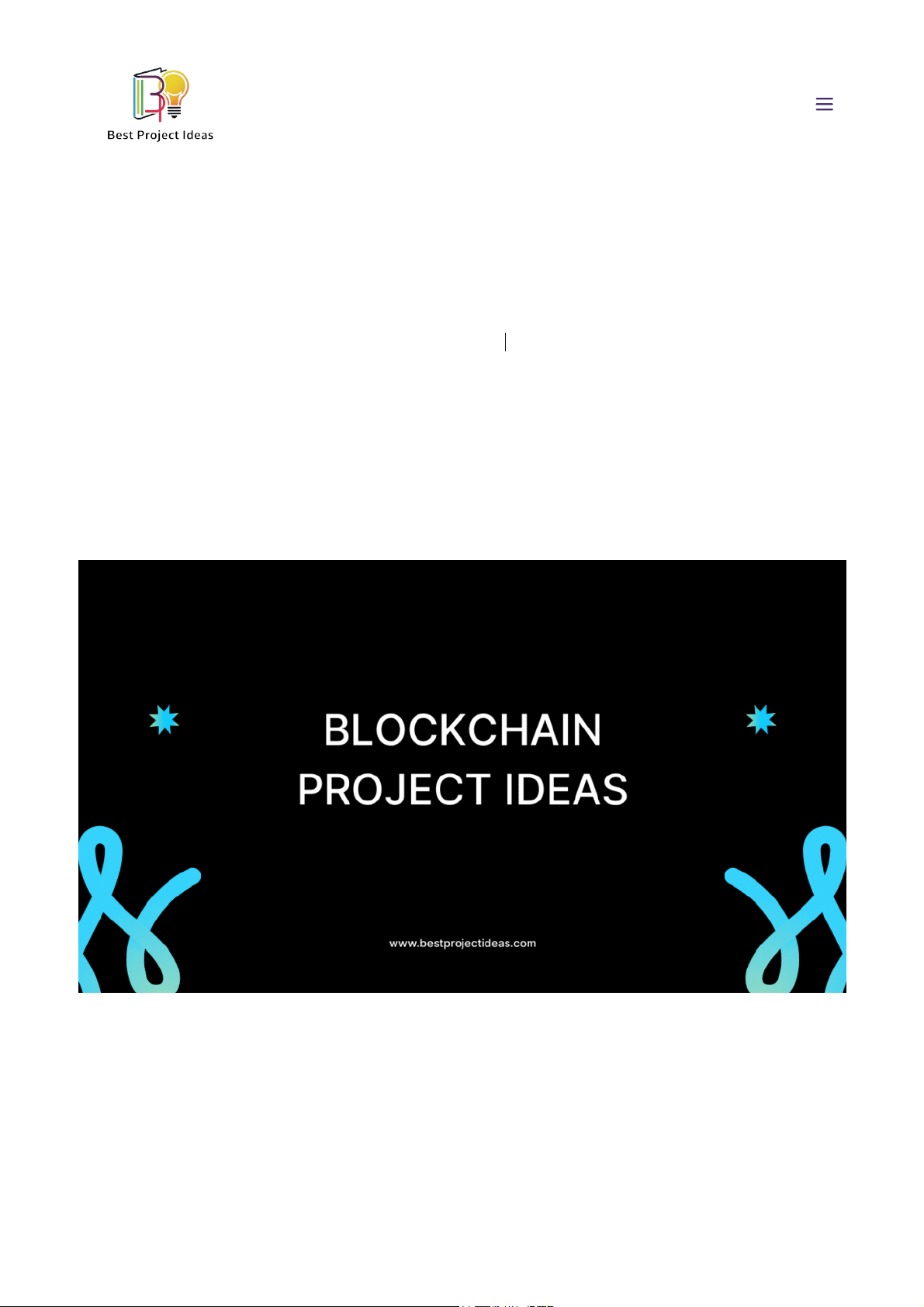 Top 25 Blockchain Project Ideas 2026-27