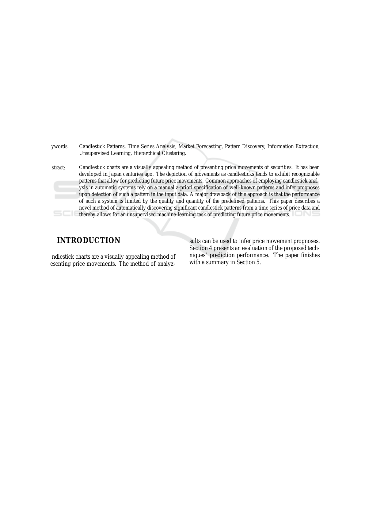 Unsupervised Discovery of Significant Candlestick Patterns for Forecasting Security Price Movements