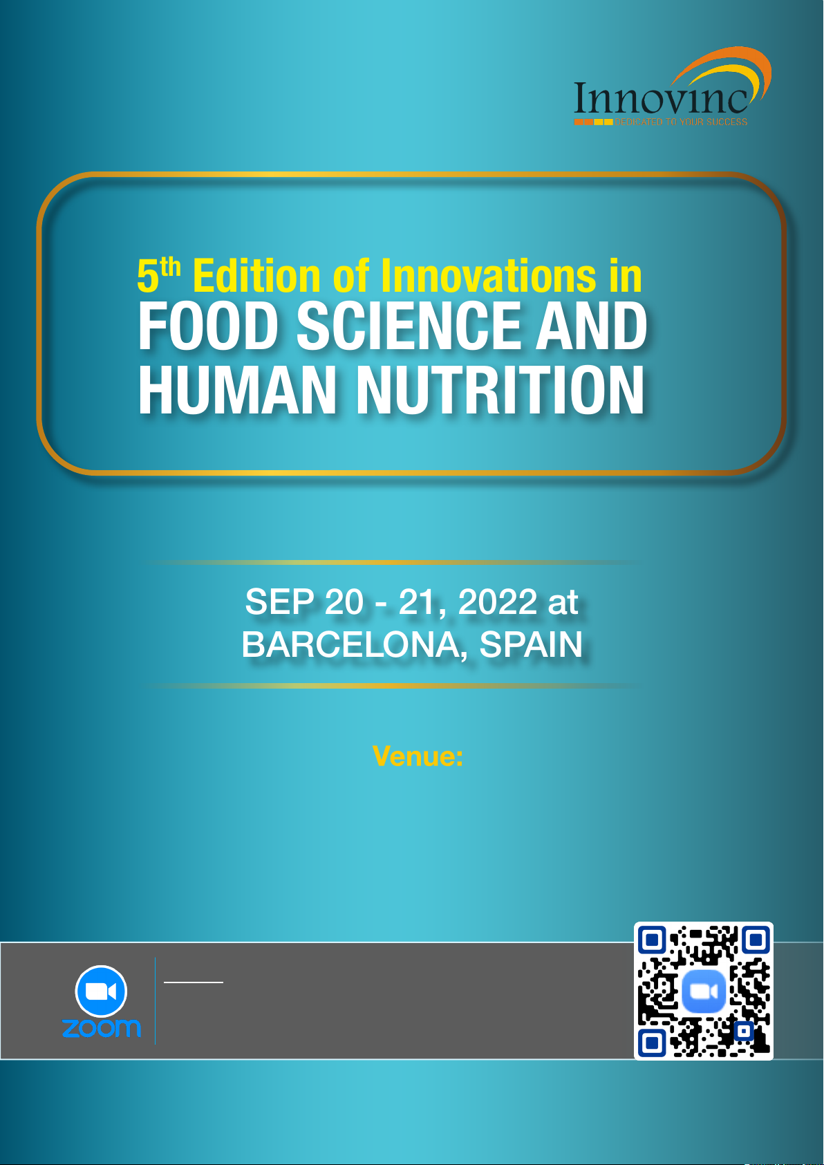5th Edition of Innovations in FOOD SCIENCE AND HUMAN NUTRITION