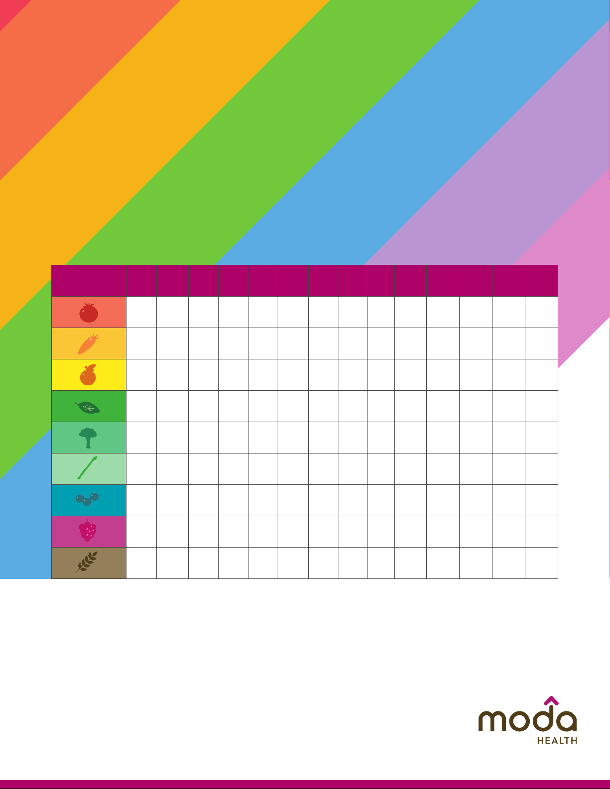 Eat the Rainbow Challenge