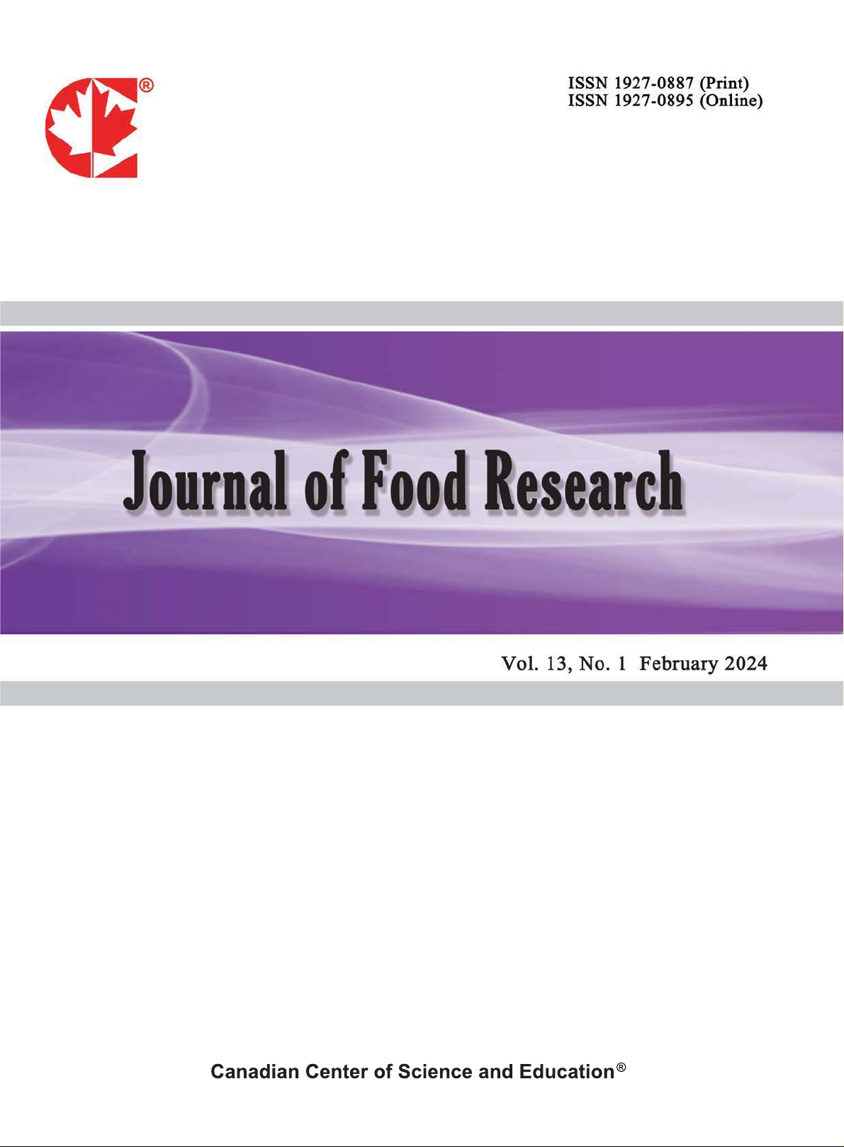 Journal of Food Research