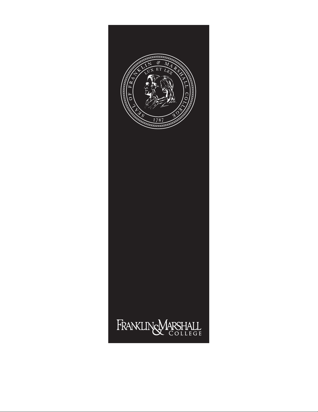 Franklin & Marshall College 2022-2023 Catalog