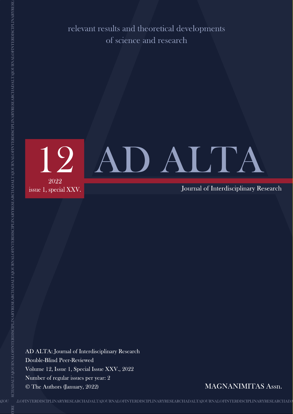 AD ALTA: Journal of Interdisciplinary Research