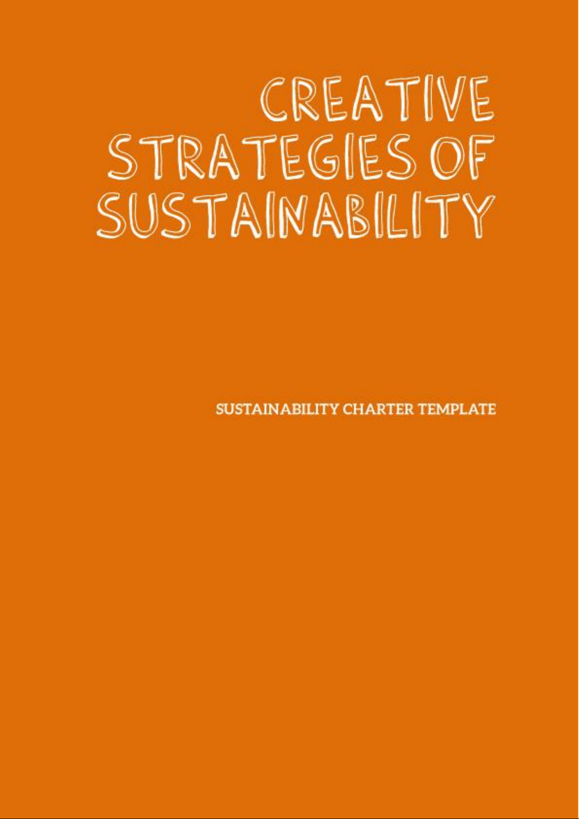 Creative Strategies of Sustainability