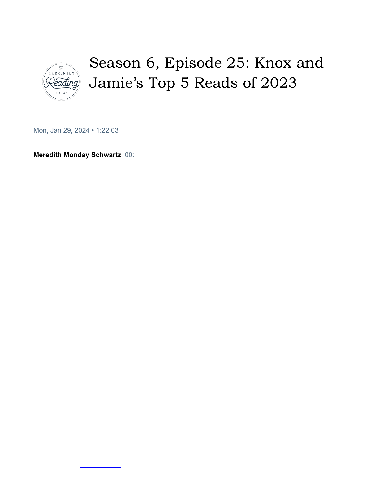 Season 6, Episode 25: Knox and Jamie's Top 5 Reads of 2023