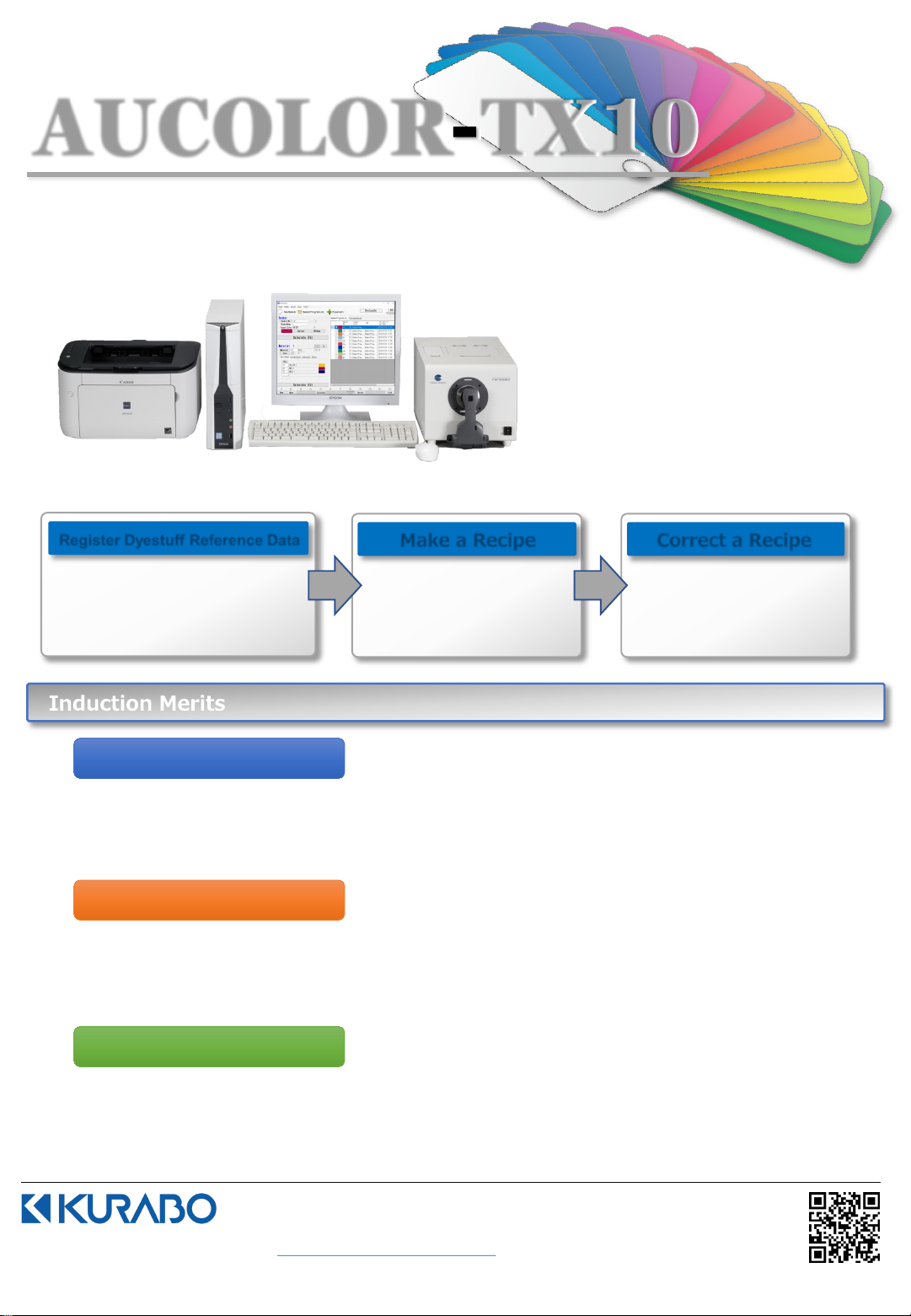 Computer Color Matching System for Textile ! AUCOLOR-TX10