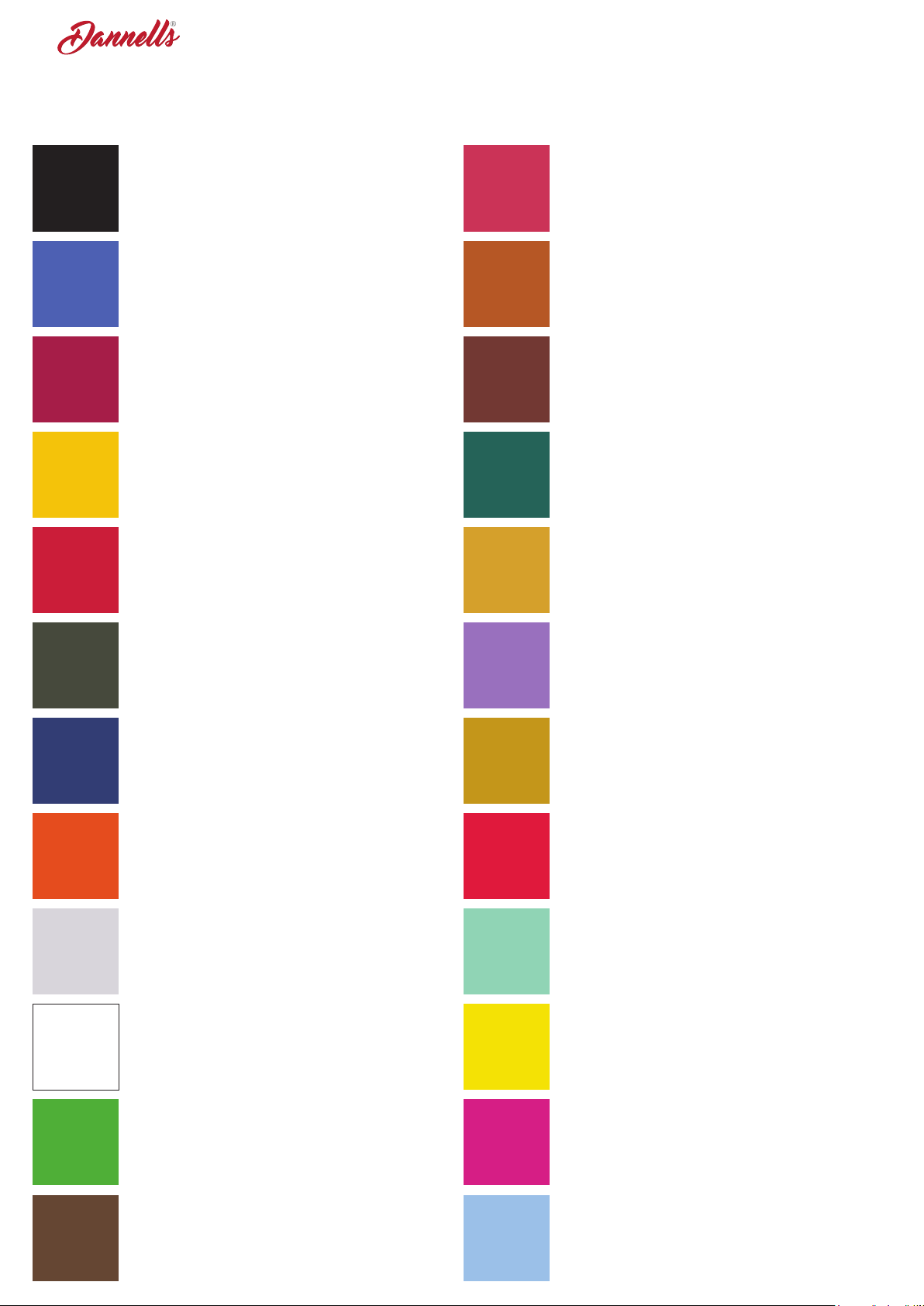 Acrylic Paint Colours