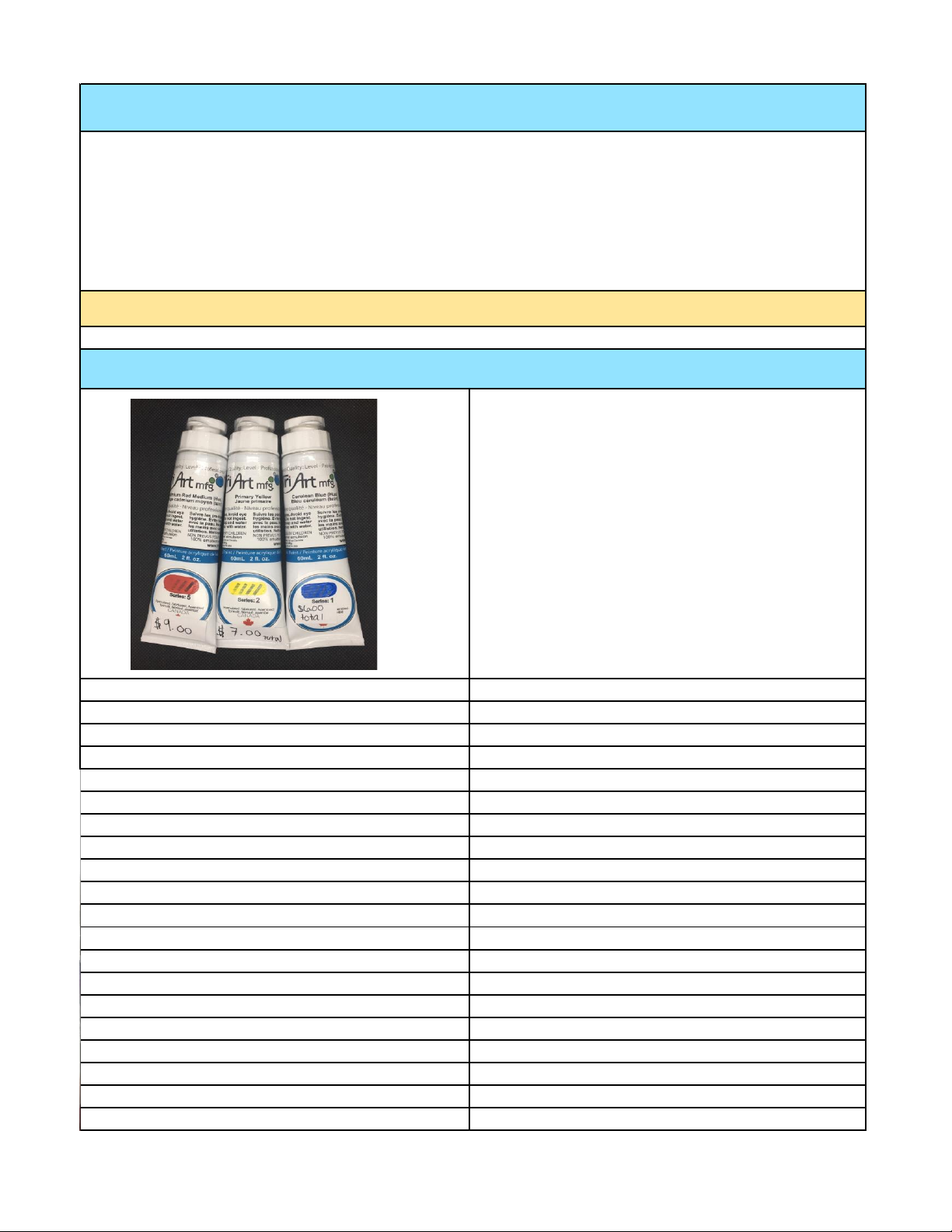 Tri-Art Paints and Solvents