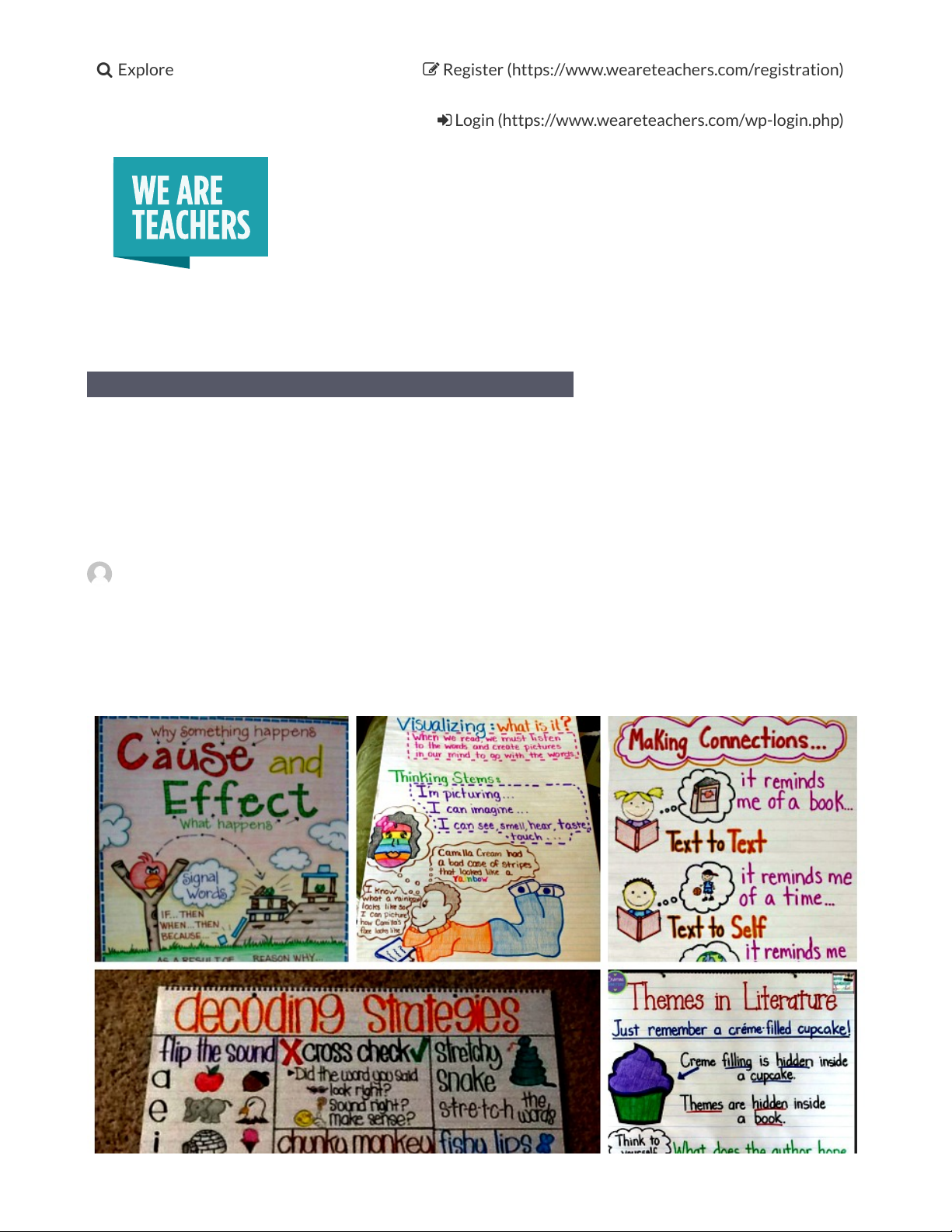 35 Anchor Charts That Nail Reading Comprehension