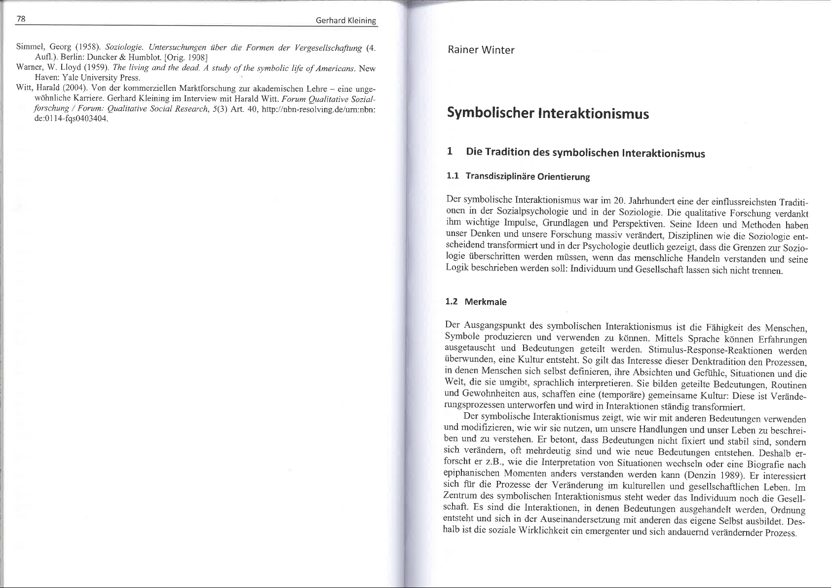 Symbolischer Interaktionismus