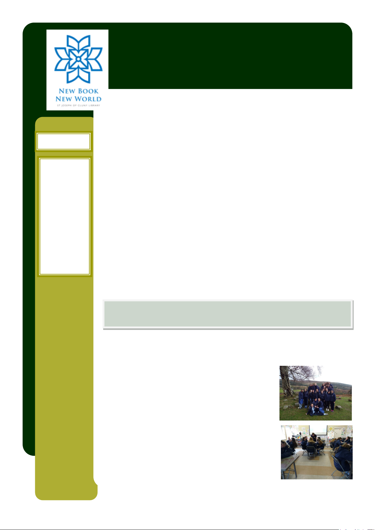 Cluny Library News