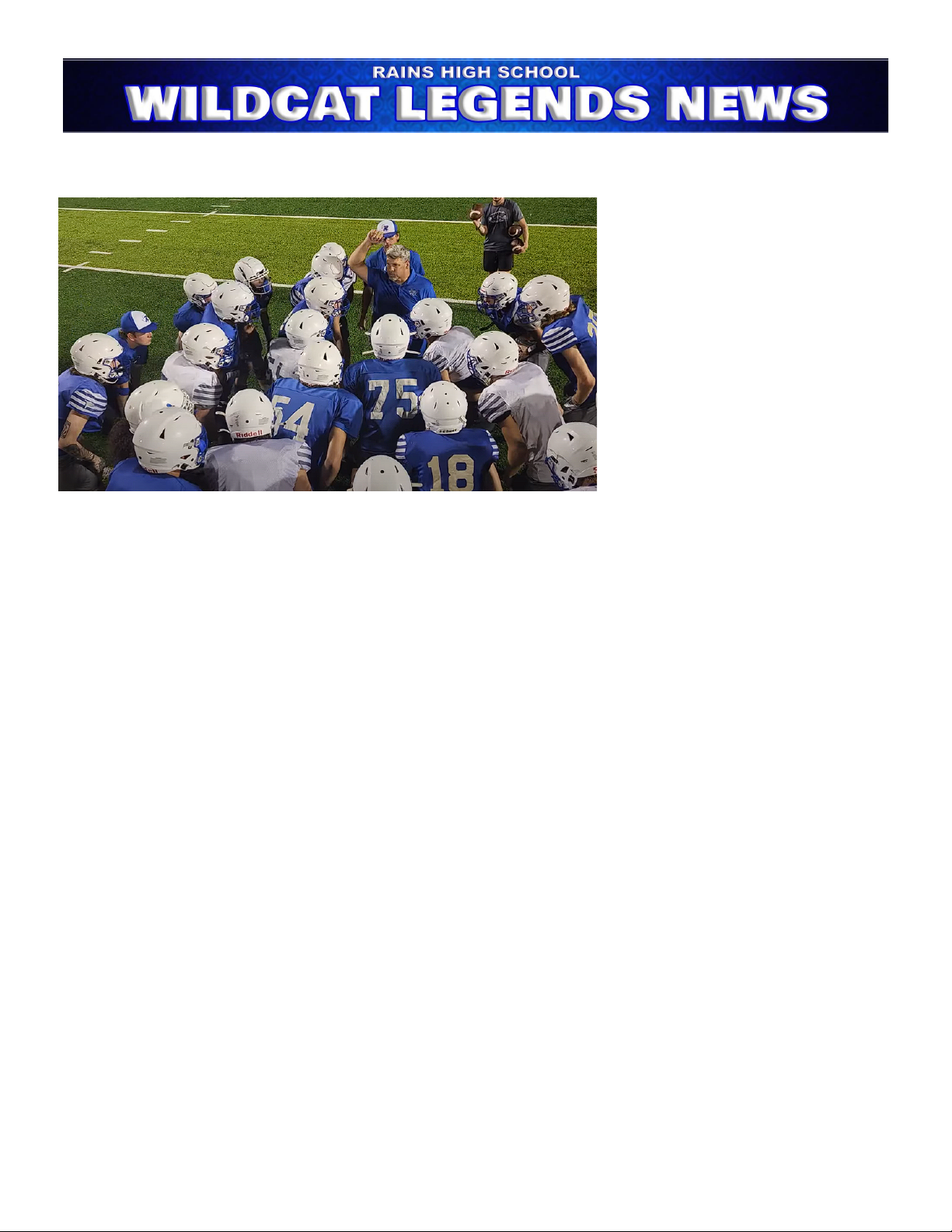 WILDCAT LEGENDS NEWS