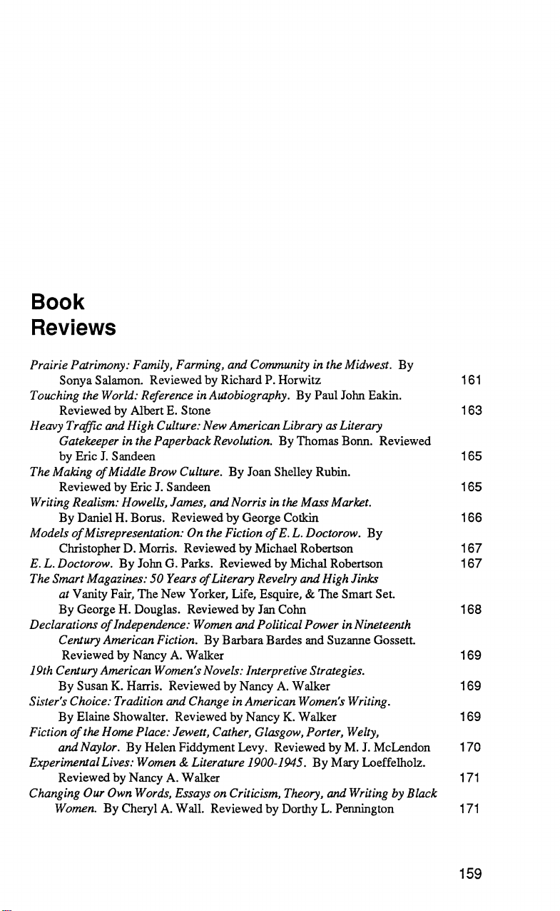 Book Reviews