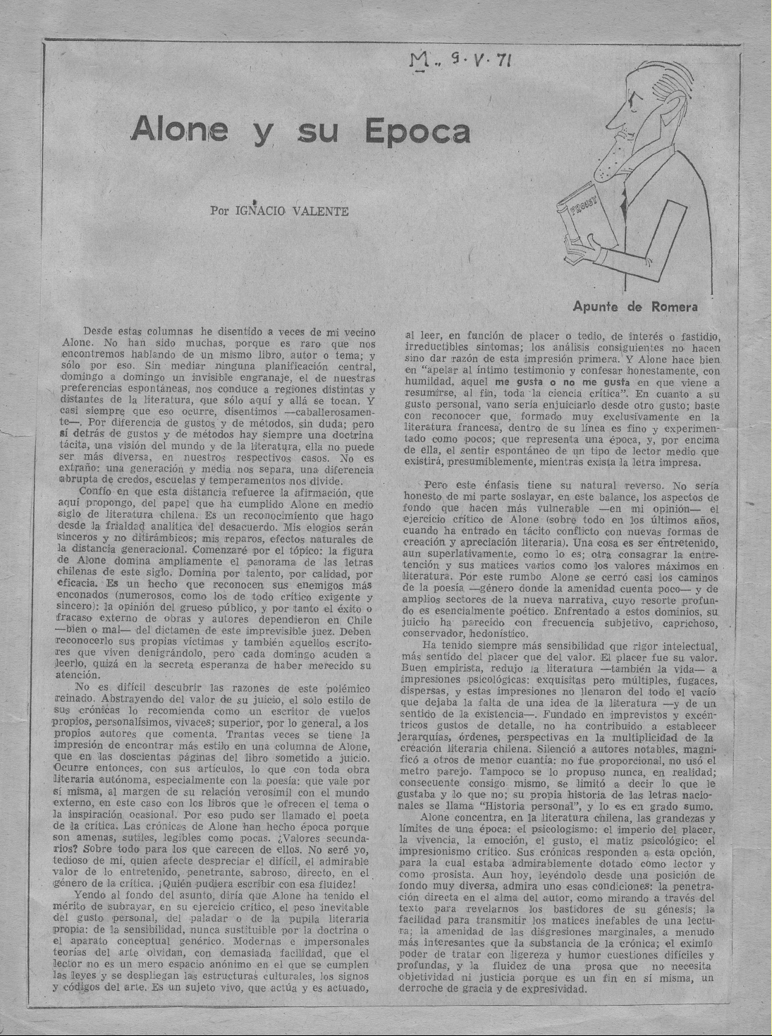 Alone y su Epoca