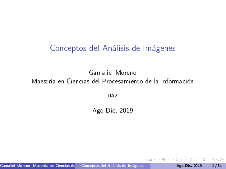 Conceptos del Análisis de Imágenes
