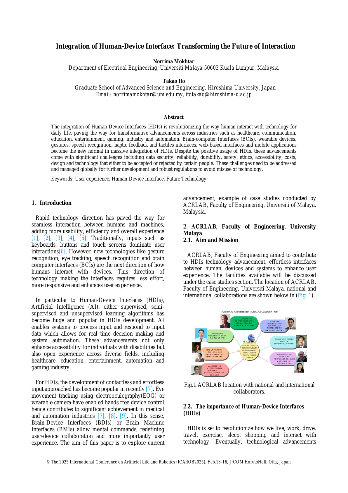 Integration of Human-Device Interface: Transforming the Future of Interaction