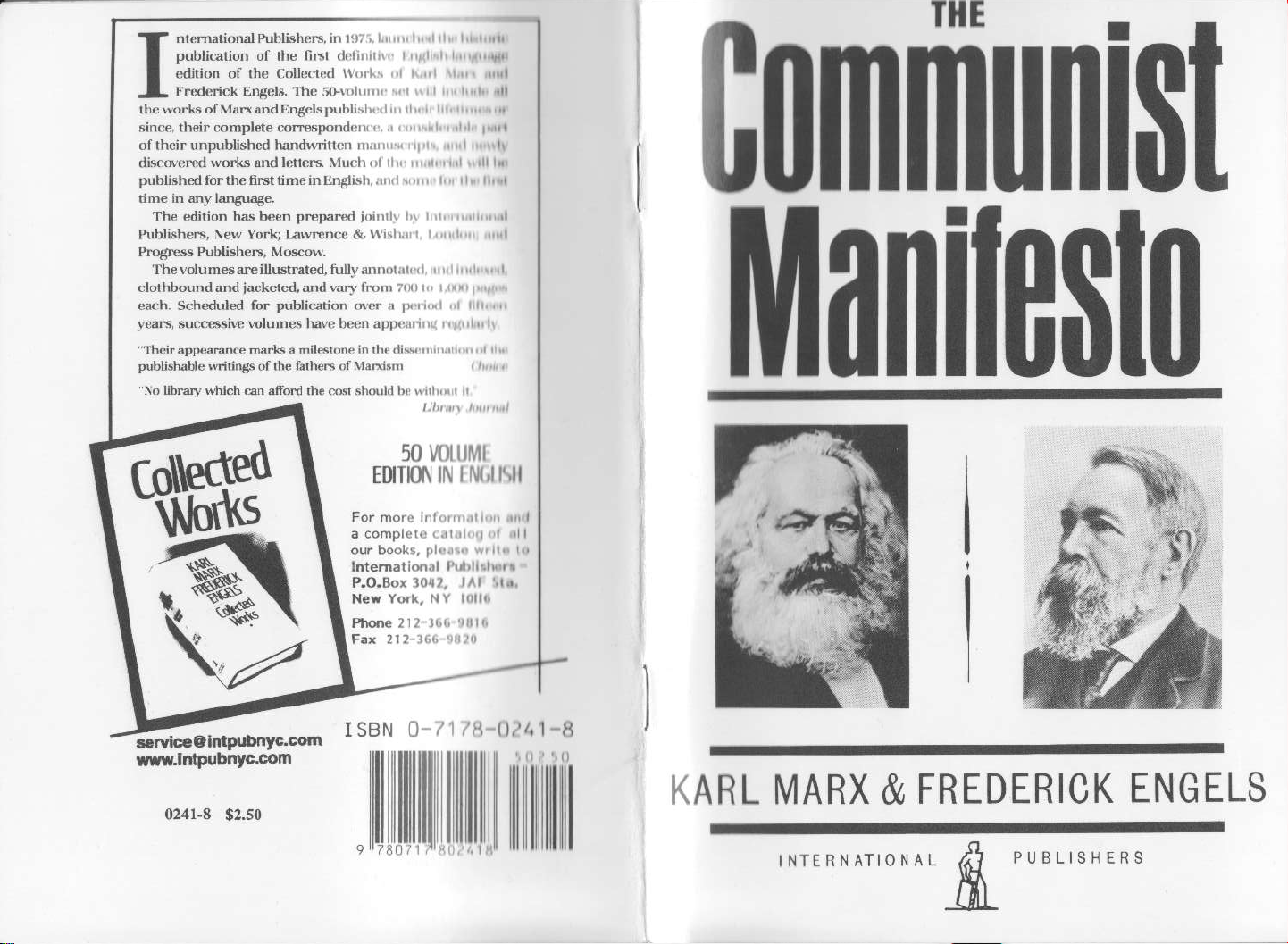 The Communist Manifesto