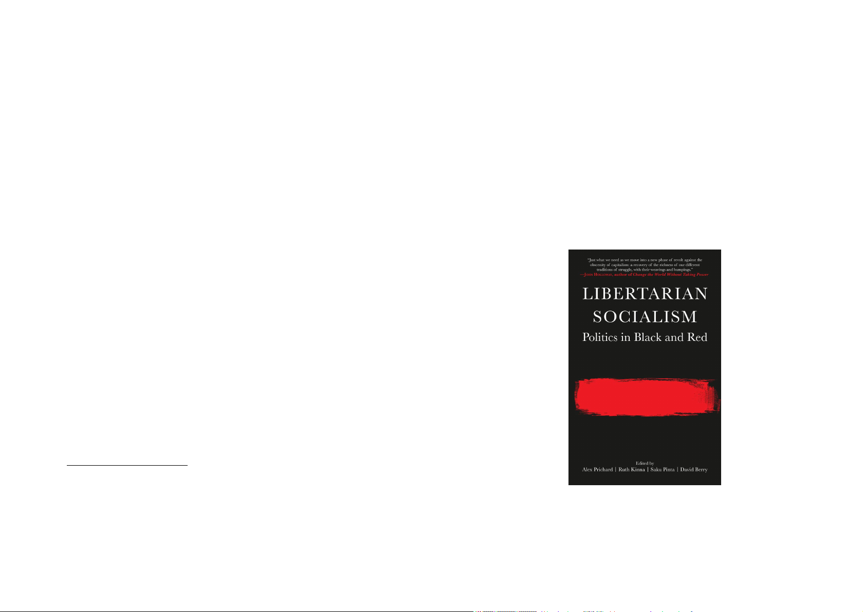 Libertarian Socialism: Politics in Black and Red