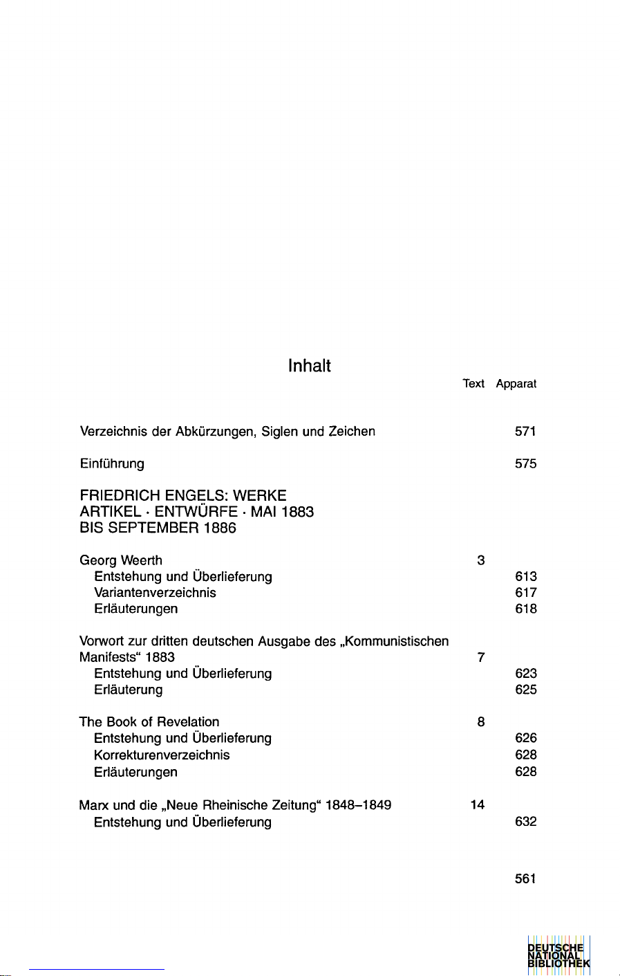 FRIEDRICH ENGELS: WERKE ARTIKEL · ENTWÜRFE · MAI 1883 BIS SEPTEMBER 1886
