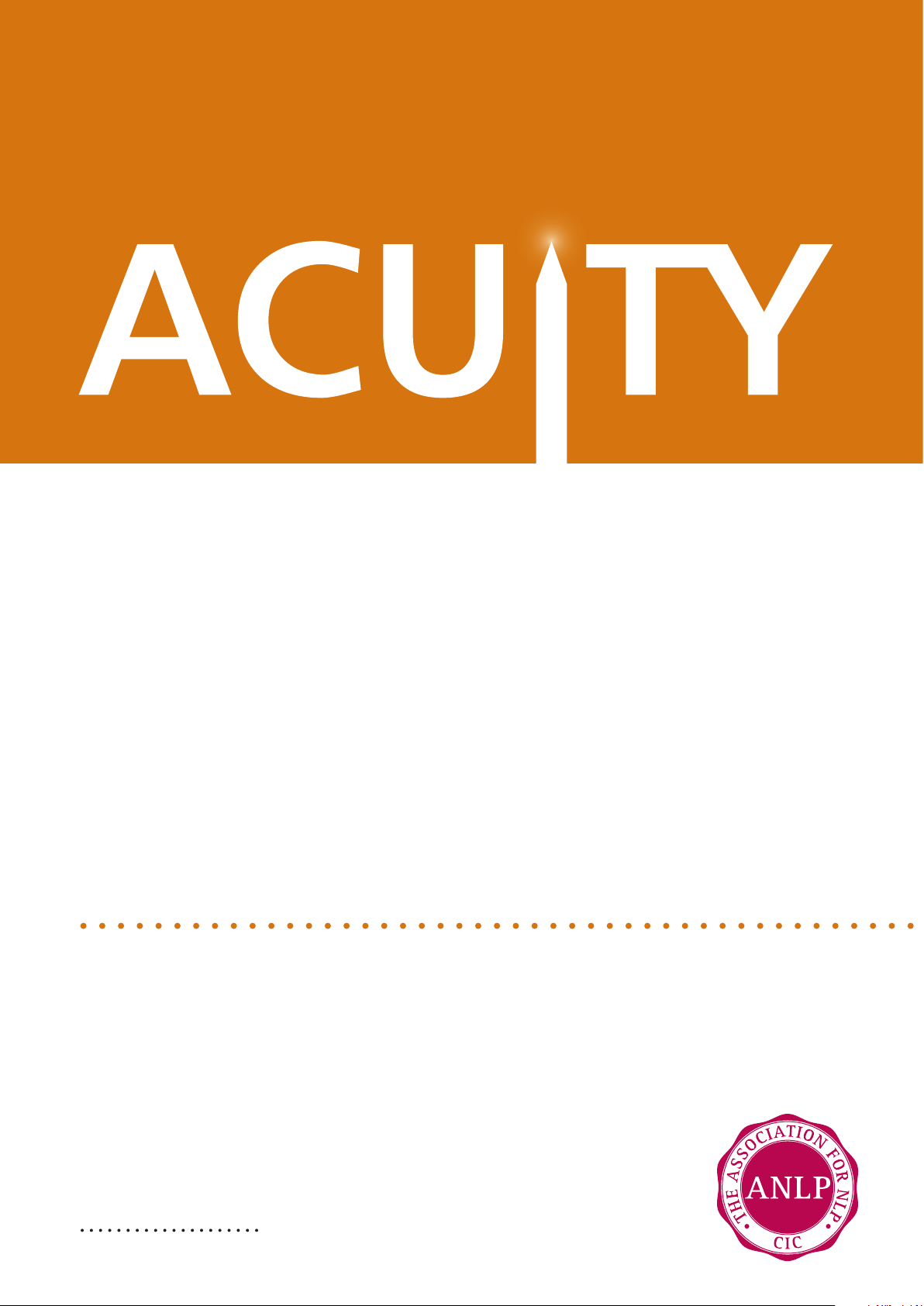 ACUITY: Enhancing and Advancing Neuro Linguistic Programming