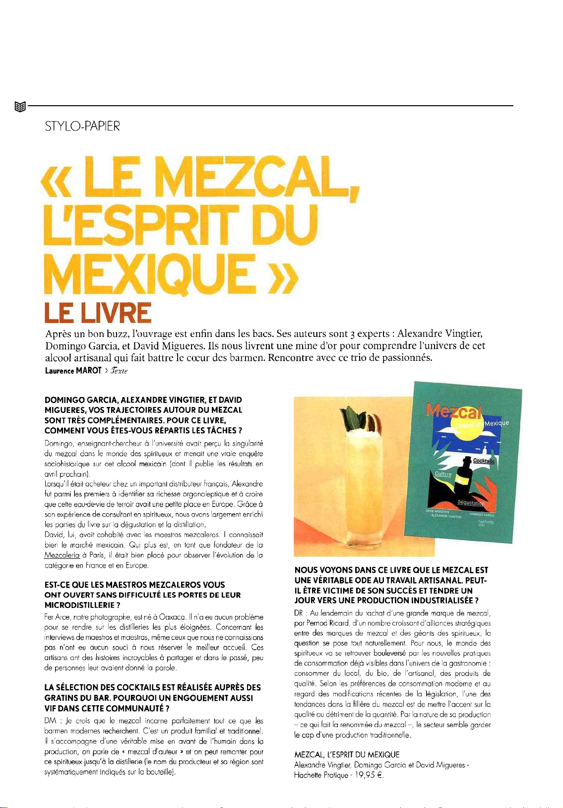 « LE MEZCAL, L'ESPRIT DU MEXIQUE »