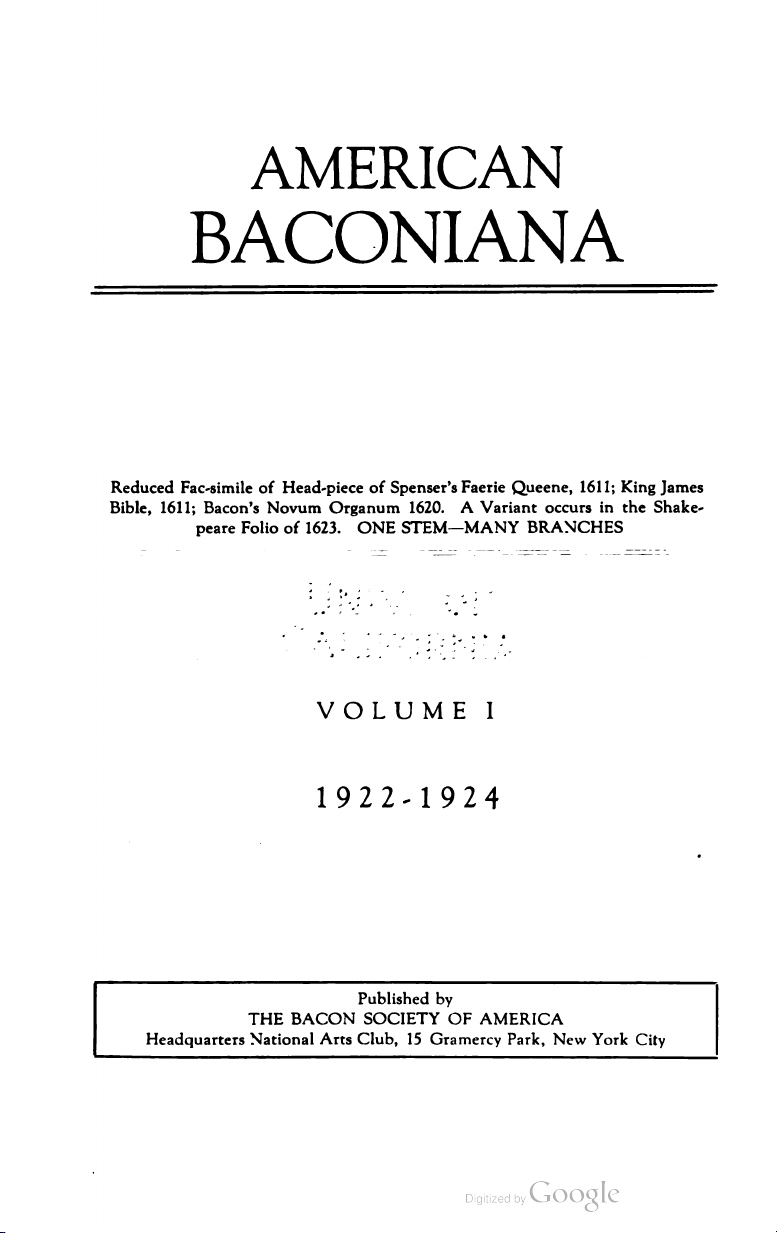 AMERICAN BACONIANA