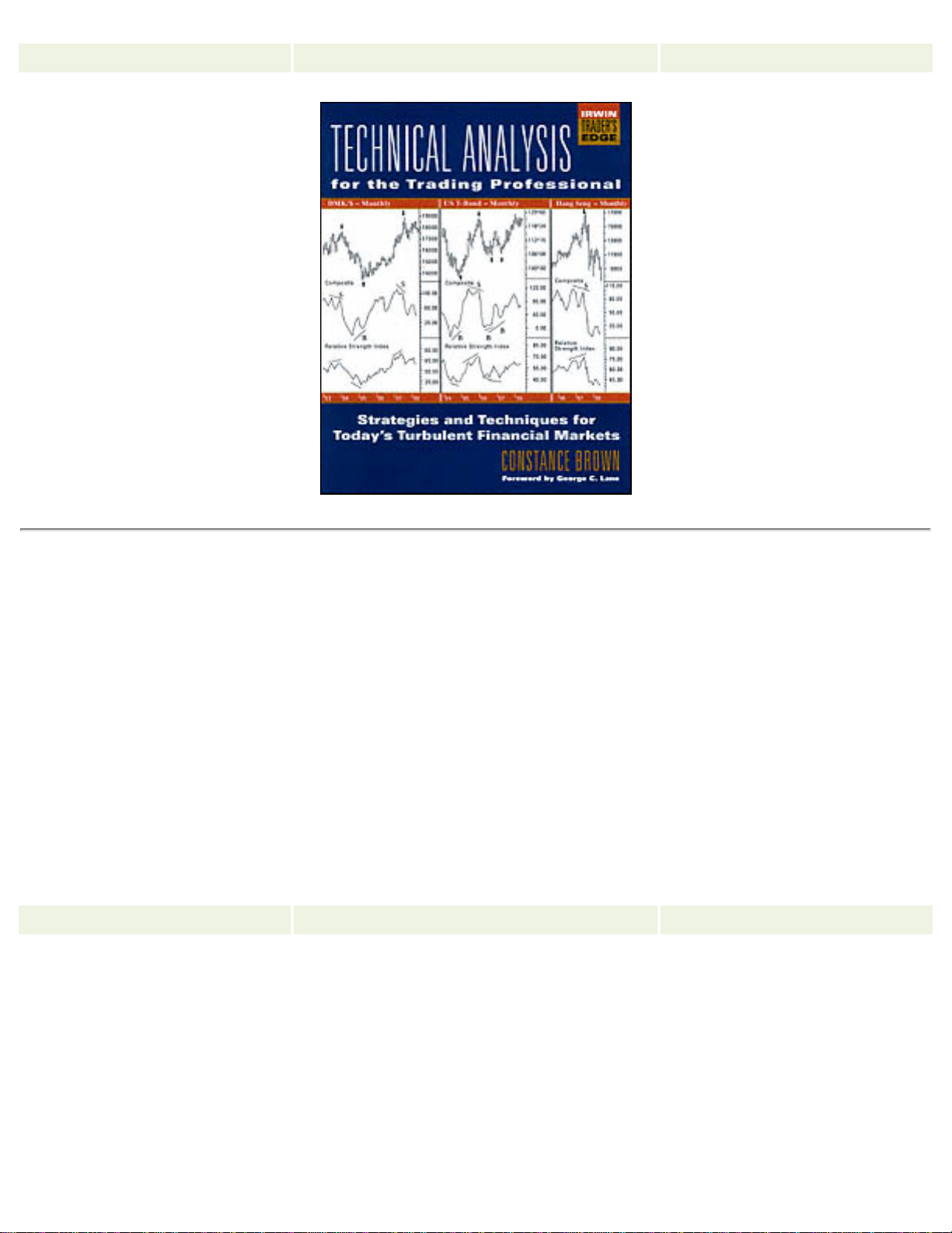 Technical Analysis for the Trading Professional Irwin Trader's Edge Series