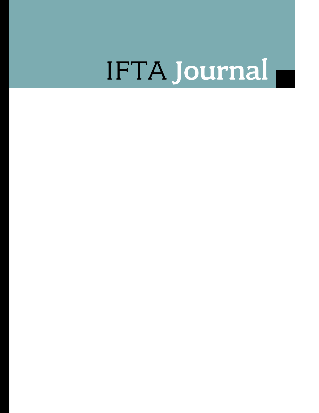 IFTA Journal 2017 Edition