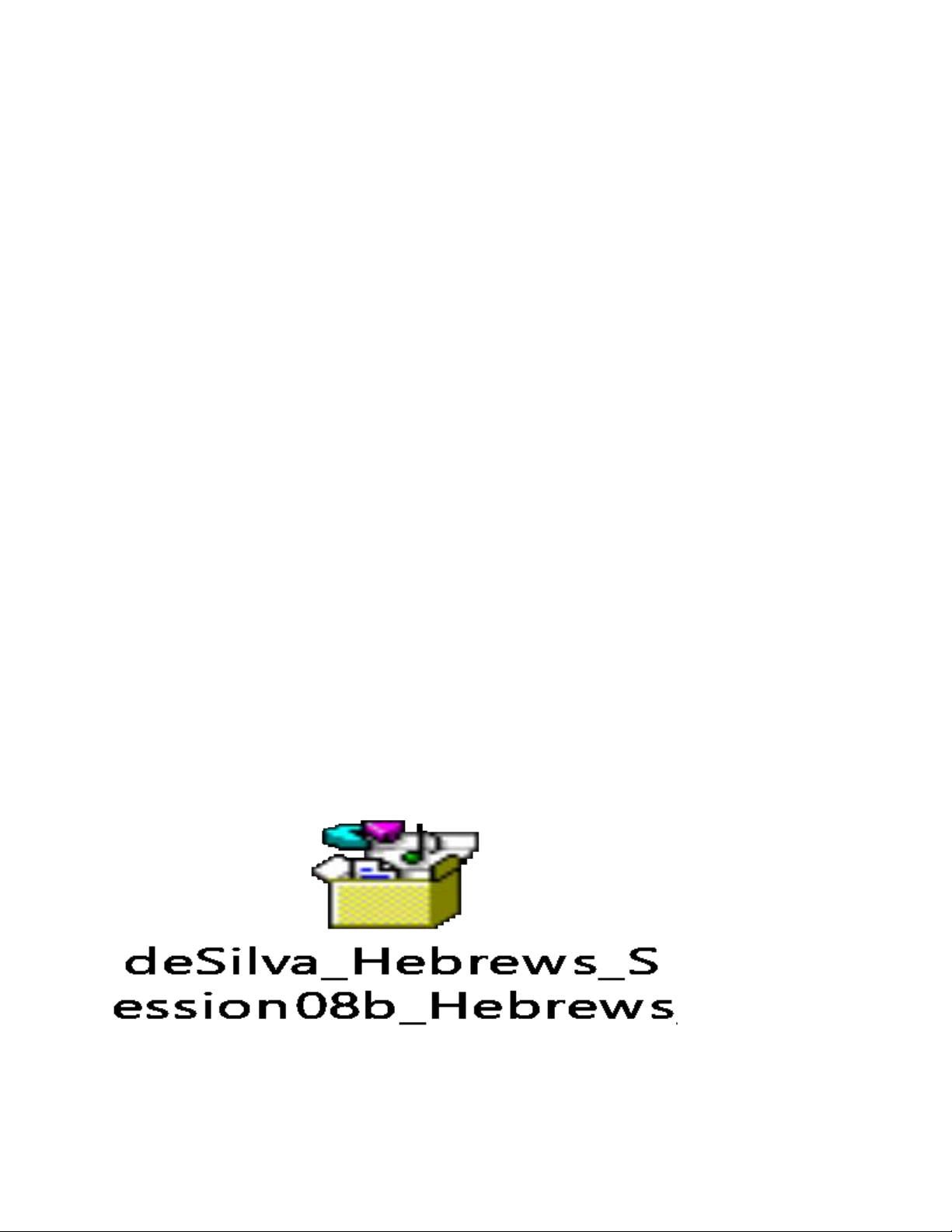 Hebrews, Session 8b, Hebrews 9:1-10:18: Christ our Atonement (Part 2)